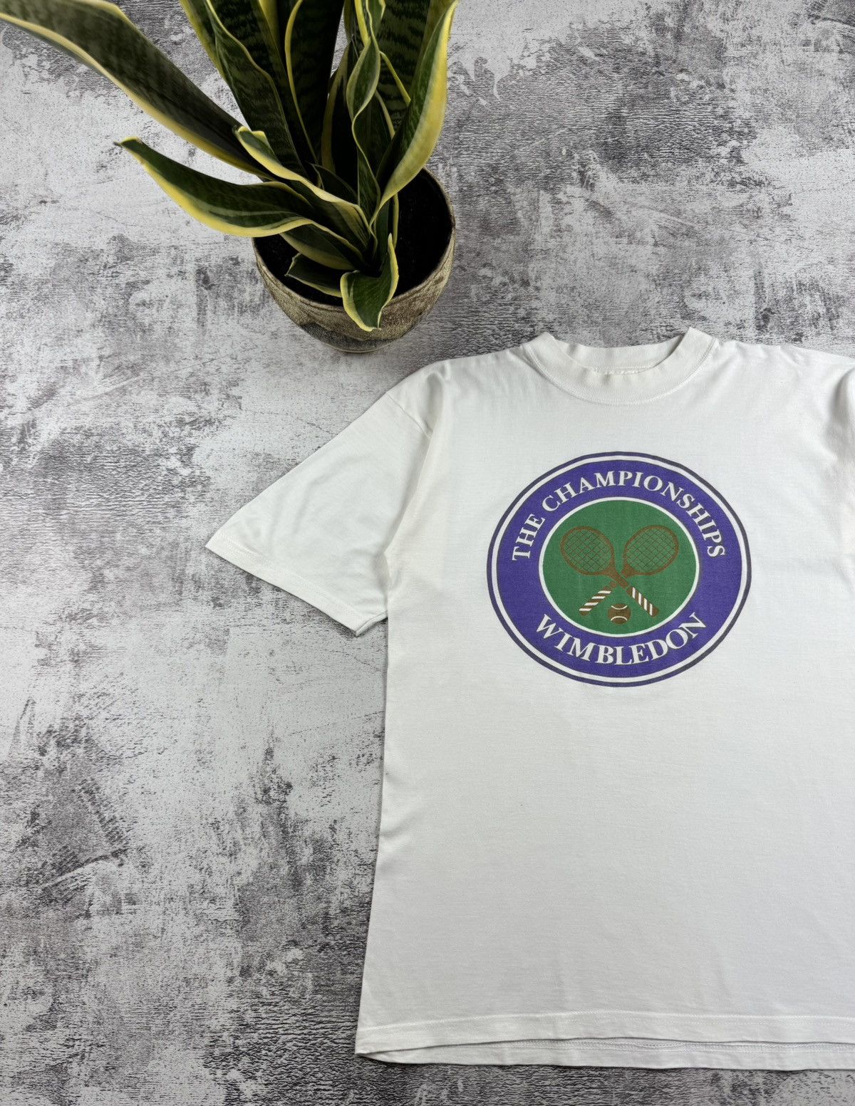 Vintage Tim Henman Team Wimbledon Tennis 1990s RARE Jersey T Shirt Size US L / EU 52-54 / 3 - 4 Thumbnail