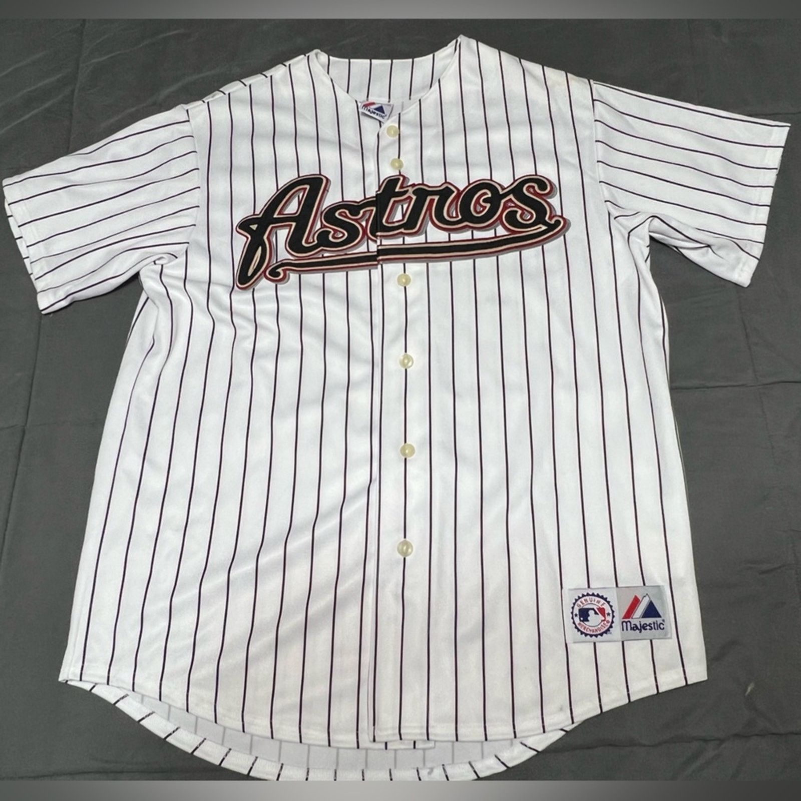Majestic Houston Astros Jersey Y2K Majestic Pinstripe Vintage Men’s L Size US L / EU 52-54 / 3 - 1 Thumbnail