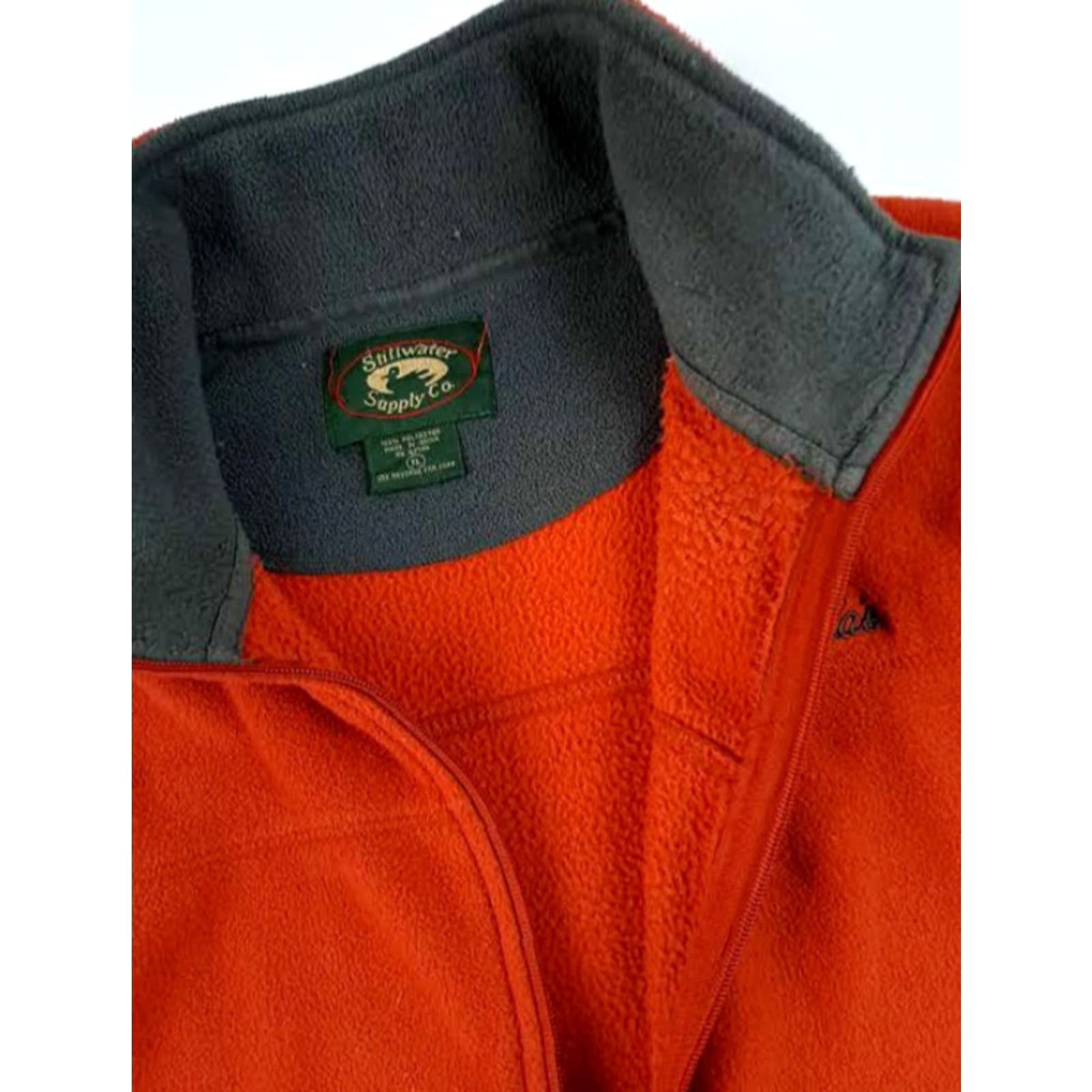 Vintage Cabela's Full Zip Fleece Jacket Men XL Orange Burnt Orange Outdoors 28in 25in Pit to Pit Full Zip Vest Size US XL / EU 56 / 4 - 3 Thumbnail