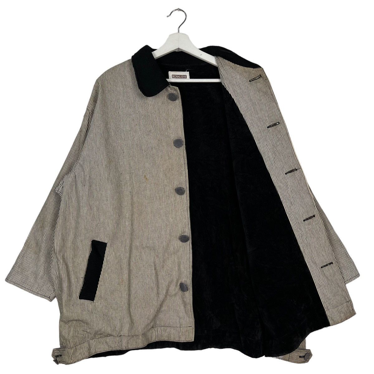 Issey Miyake 🔥 RIO ROYAL EYE HIKORY STRIPE CHORE JACKET Size US L / EU 52-54 / 3 - 9 Thumbnail