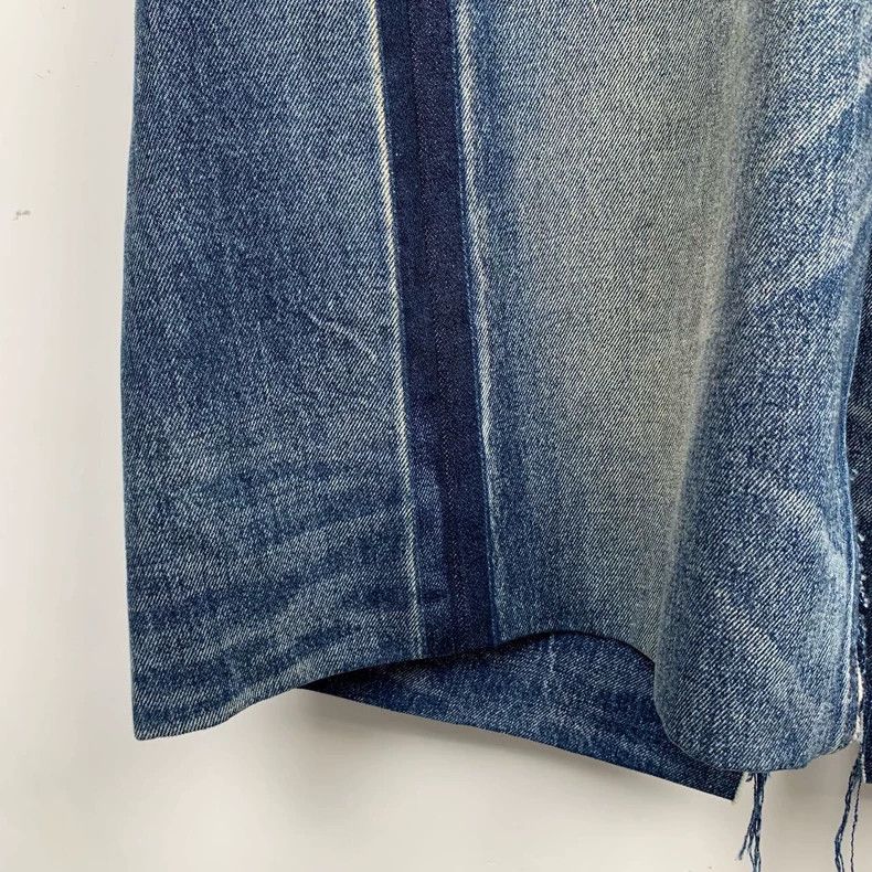 Balenciaga Balenciaga size 34 Denim paneled blue silhouette long-slee Size XXS / US 00 / IT 34 - 5 Thumbnail