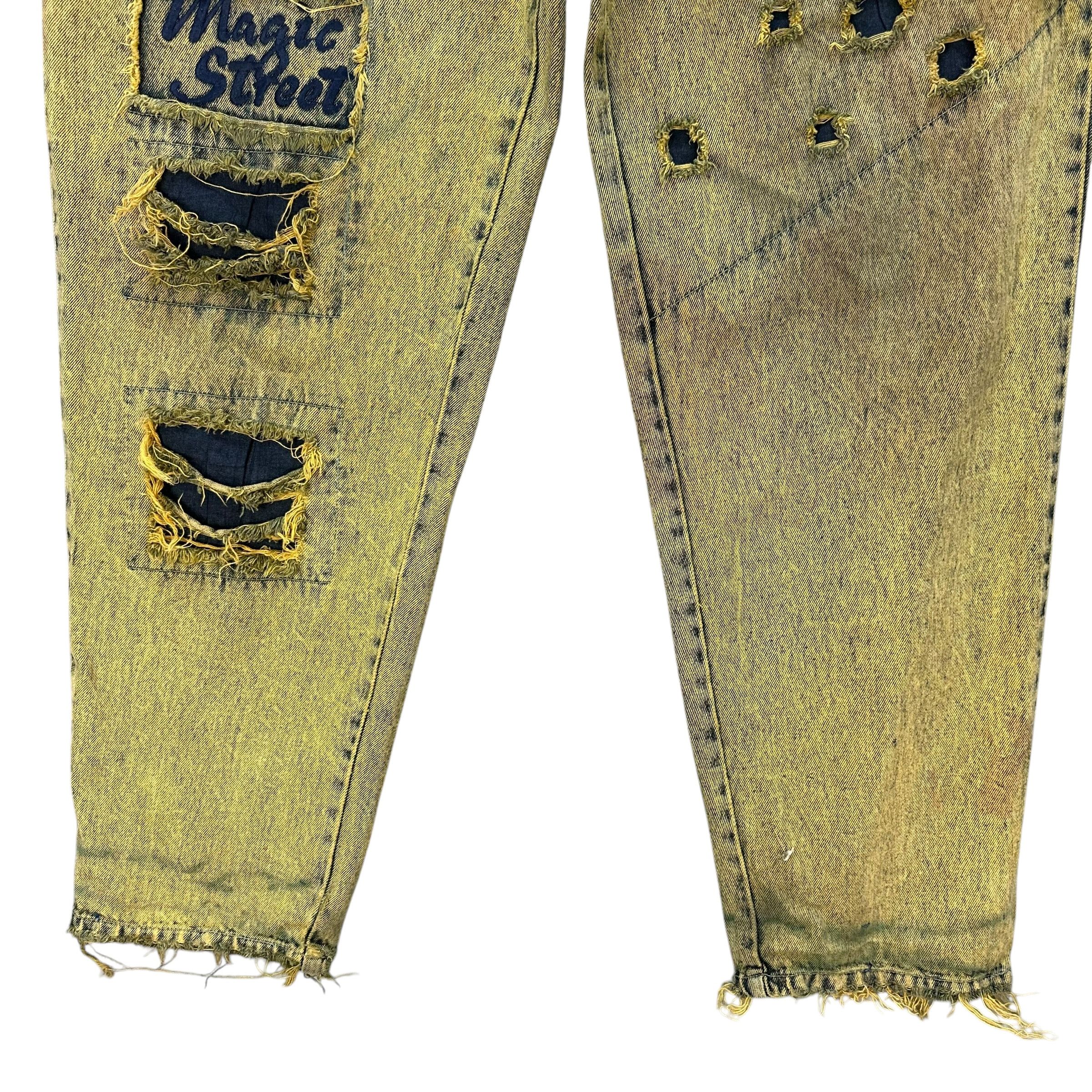 Vintage D.A.R.E by GIOVANNI Trashed Rusty Distressed Jeans #A76-1822 Size US 37 - 9 Thumbnail