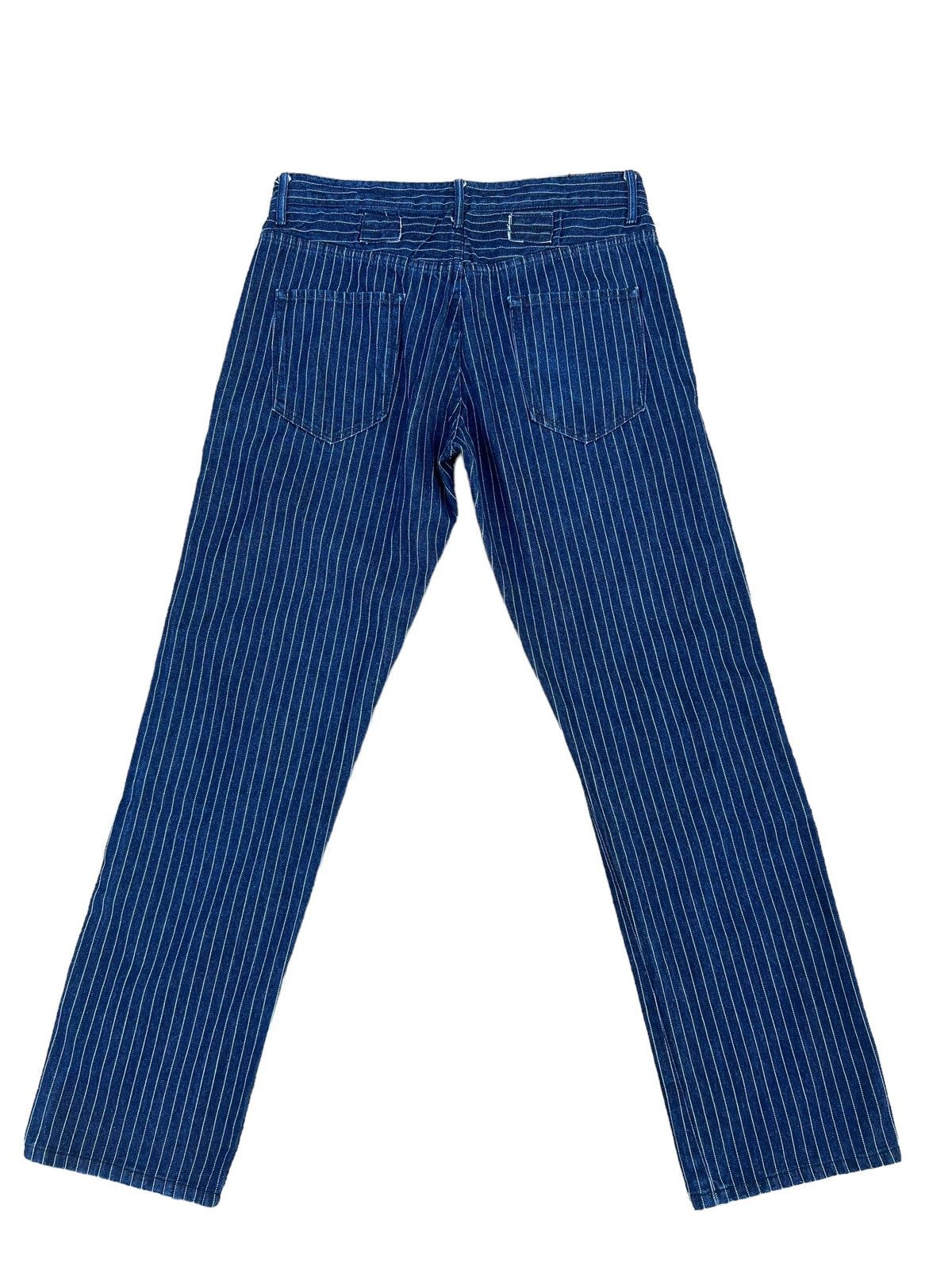 Vintage Navy Produce Japan Indigo Wabash Striped Jeans Size US 30 / EU 46 - 2 Thumbnail