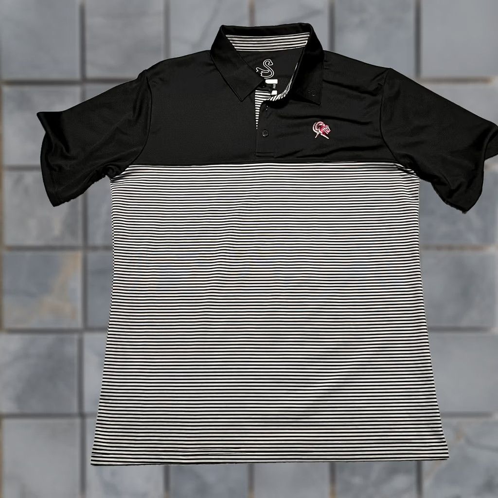 Vintage Swannies Polo Shirt Mens Medium Black Striped Performance Golf Shirt Mens M Black Gray Swannies Polo Shirt Size US M / EU 48-50 / 2 - 1 Thumbnail