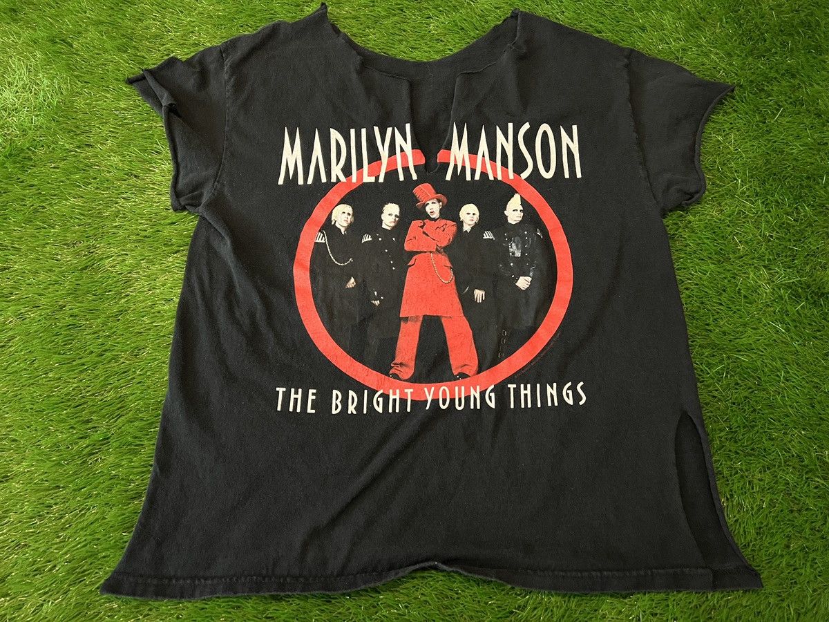 Band Tees Marilyn Manson 2003 The Bright Young Things Shirt Thrashed Size US L / EU 52-54 / 3 - 1 Thumbnail