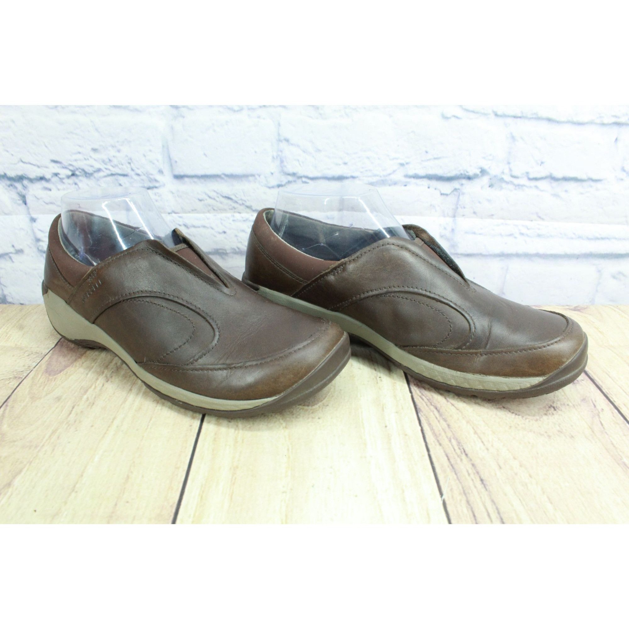 Merrell Merrell Espresso Brown Leather Slip‑On Moccasins Size 7.5 Size US 7.5 / IT 37.5 - 3 Thumbnail