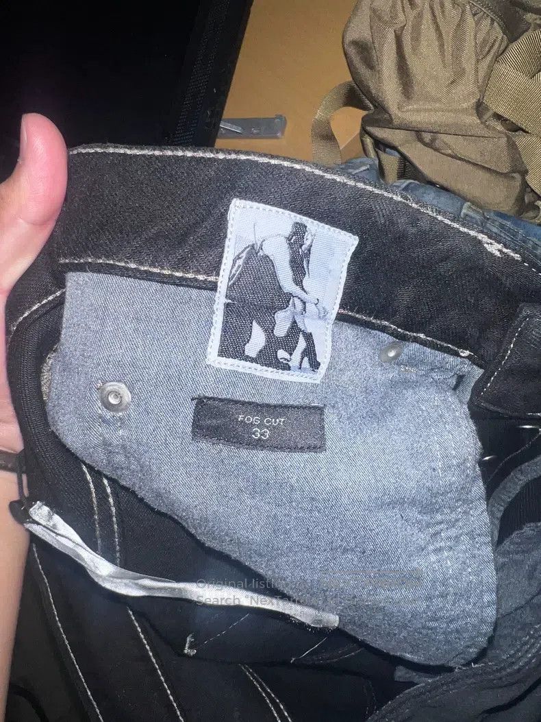 Rick Owens Rick Owens Waxed Straight-Leg Denim Pants Size US 33 - 2 Thumbnail