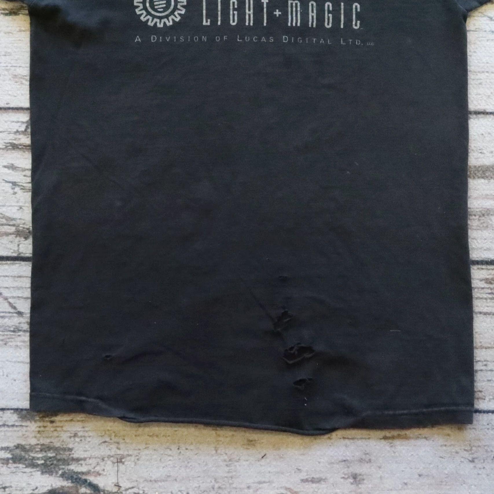 Fruit Of The Loom VINTAGE The Lost World Industrial Light & Magic Lucas Arts Tee Tshirt - Black - L - Mens - T-Shirt Size US L / EU 52-54 / 3 - 3 Thumbnail