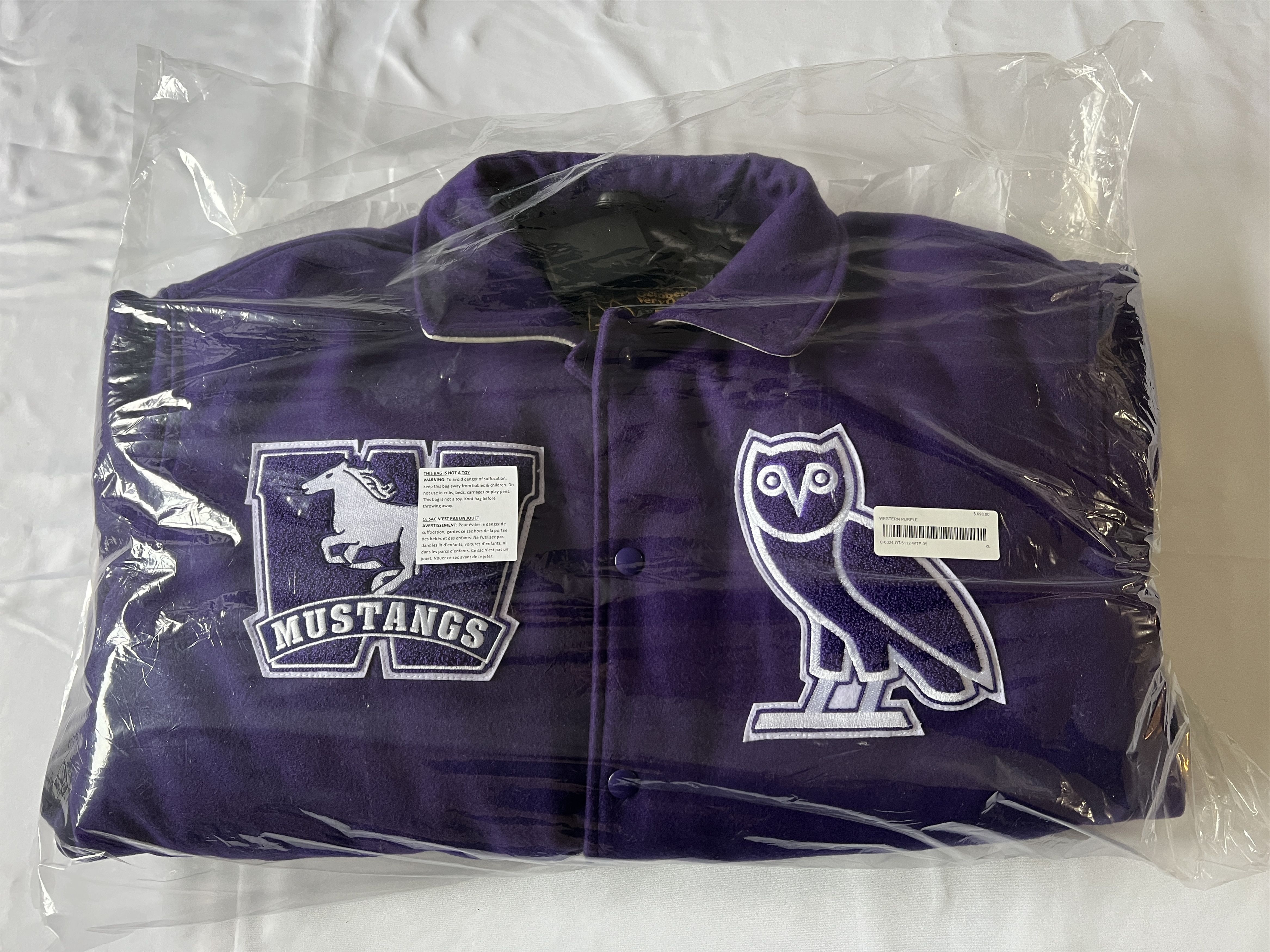 Drake OVO WESTERN UNIVERSITY MUSTANGS CAMPUS VARSITY JACKET Size US XL / EU 56 / 4 - 3 Thumbnail