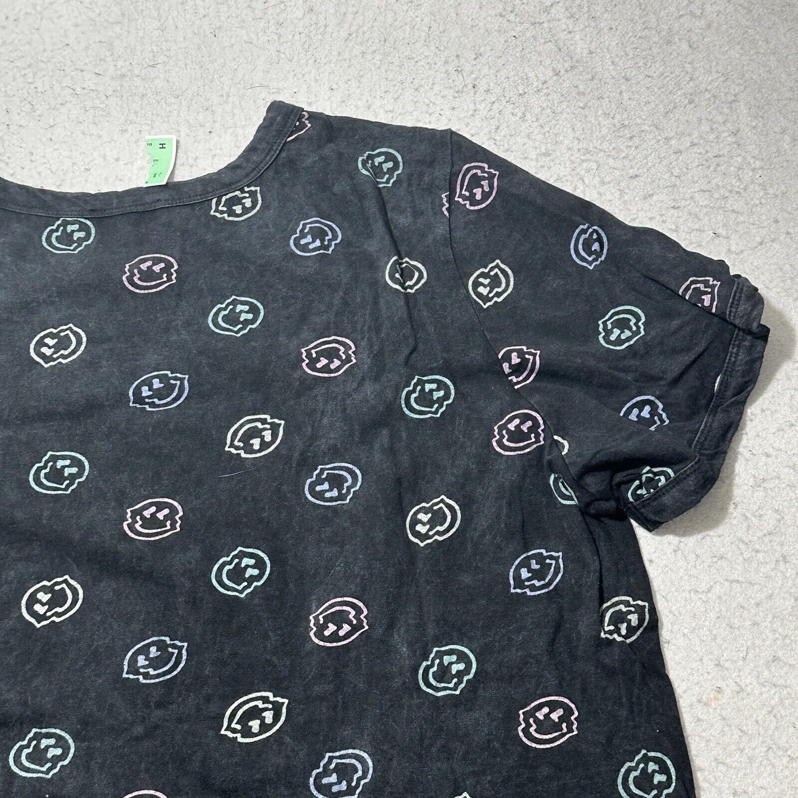 Other Attitude Not Include 3X Black Smiley Face Graphic T-Shirt Size 3XL / US 20-22 - 13 Thumbnail