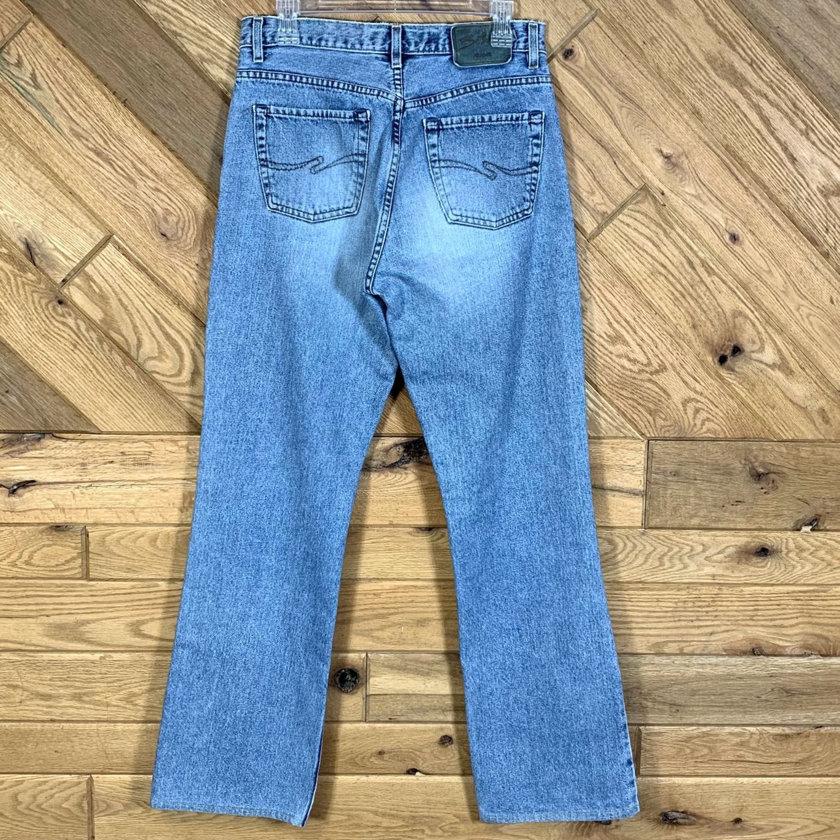 Silver Jeans Co. VINTAGE Silver Jeans Jeans 31x32 31x34 Blue Denim Distressed MODIFIED Mens Regular Straight Jeans Men Size US 31 - 5 Thumbnail