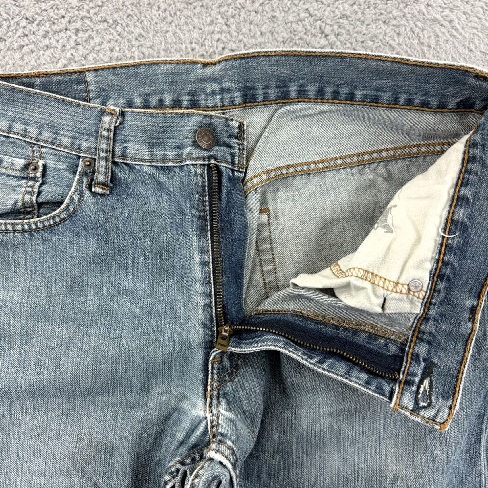 Levi's VINTAGE Levi’s 559 Jeans Mens 33x30 Gray Loose Straight Bootcut Baggy Outdoor Cargo Pocket Pockets 501 City 500 Series Regular Mens Size US 33 - 4 Thumbnail