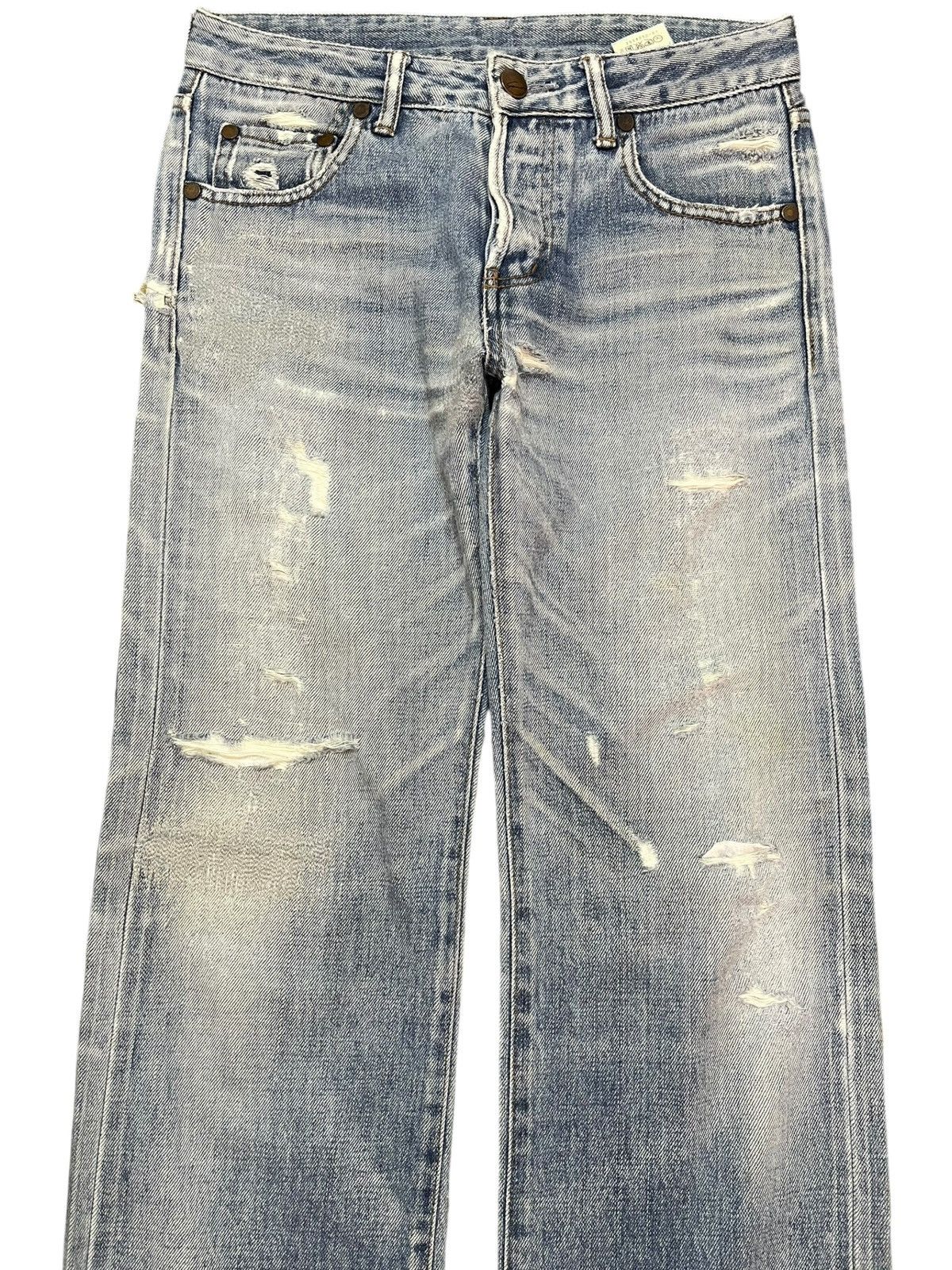 Japanese Brand Vintage Stunning Lure Selvedge Faded Whiskers Denim Size US 29 - 2 Thumbnail