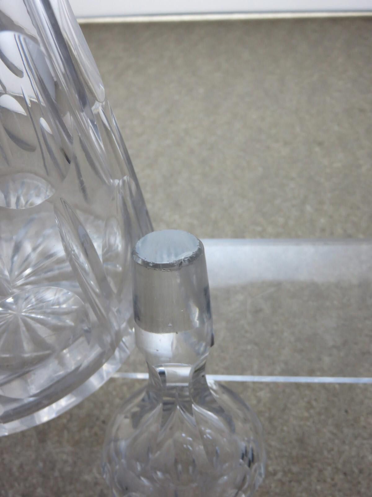 The Unbranded Brand Antique Rare Cut Glass Decanter With Stopper 14 1/2" - 15C Size ONE SIZE - 3 Thumbnail