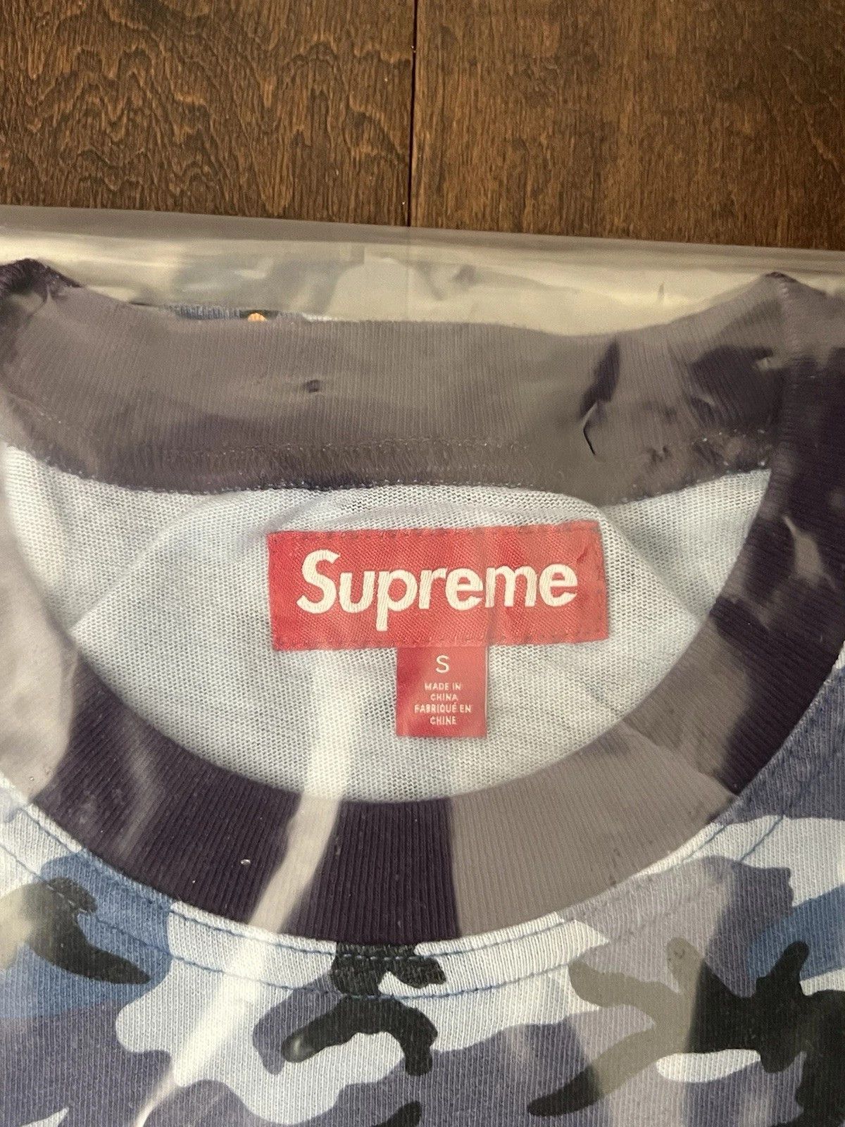Supreme Supreme FW25 Crane Shortsleeve S/S Top Blue Camo Size Small Size US S / EU 44-46 / 1 - 2 Thumbnail