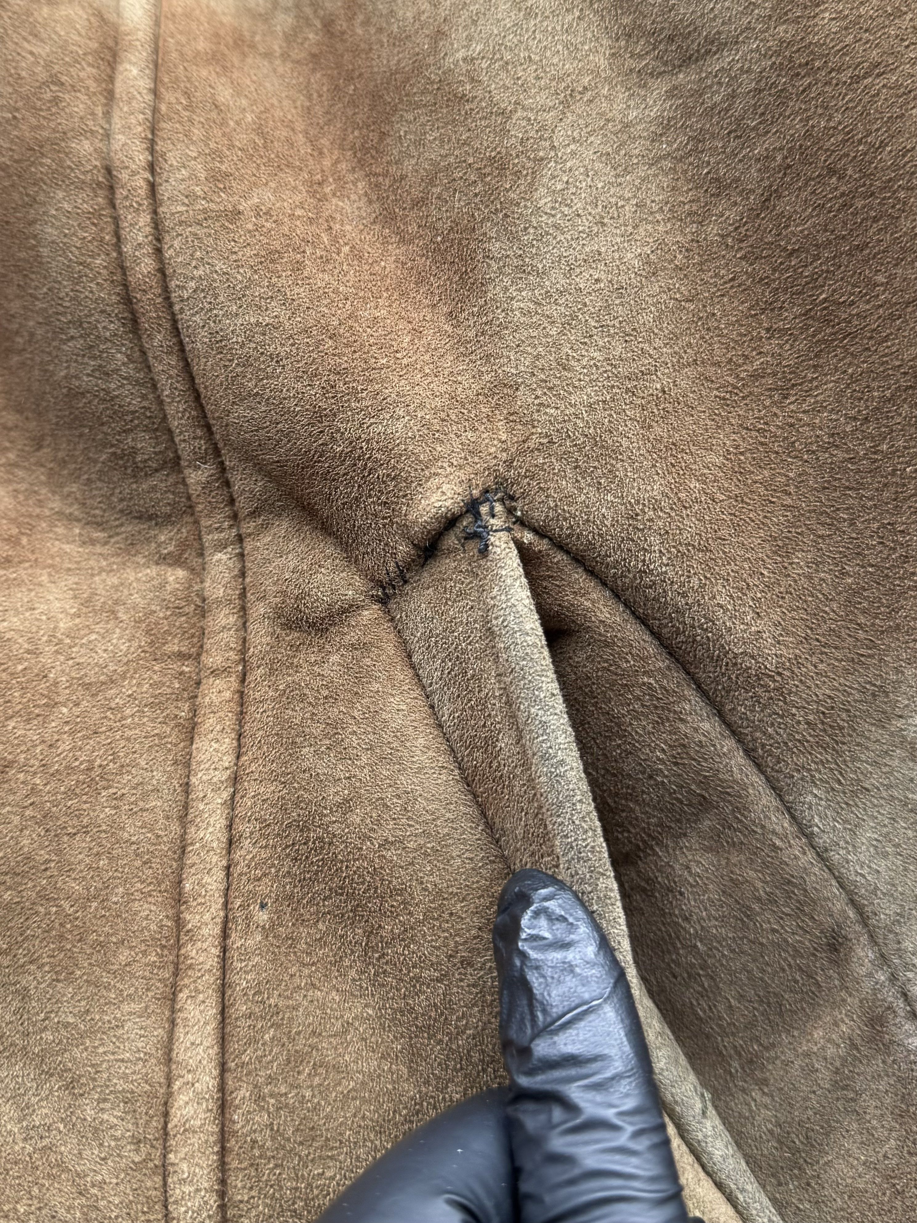 Vintage Vintage Faded Hooded Faux Sheepskin Coat A251(549) Size M / US 6-8 / IT 42-44 - 5 Thumbnail