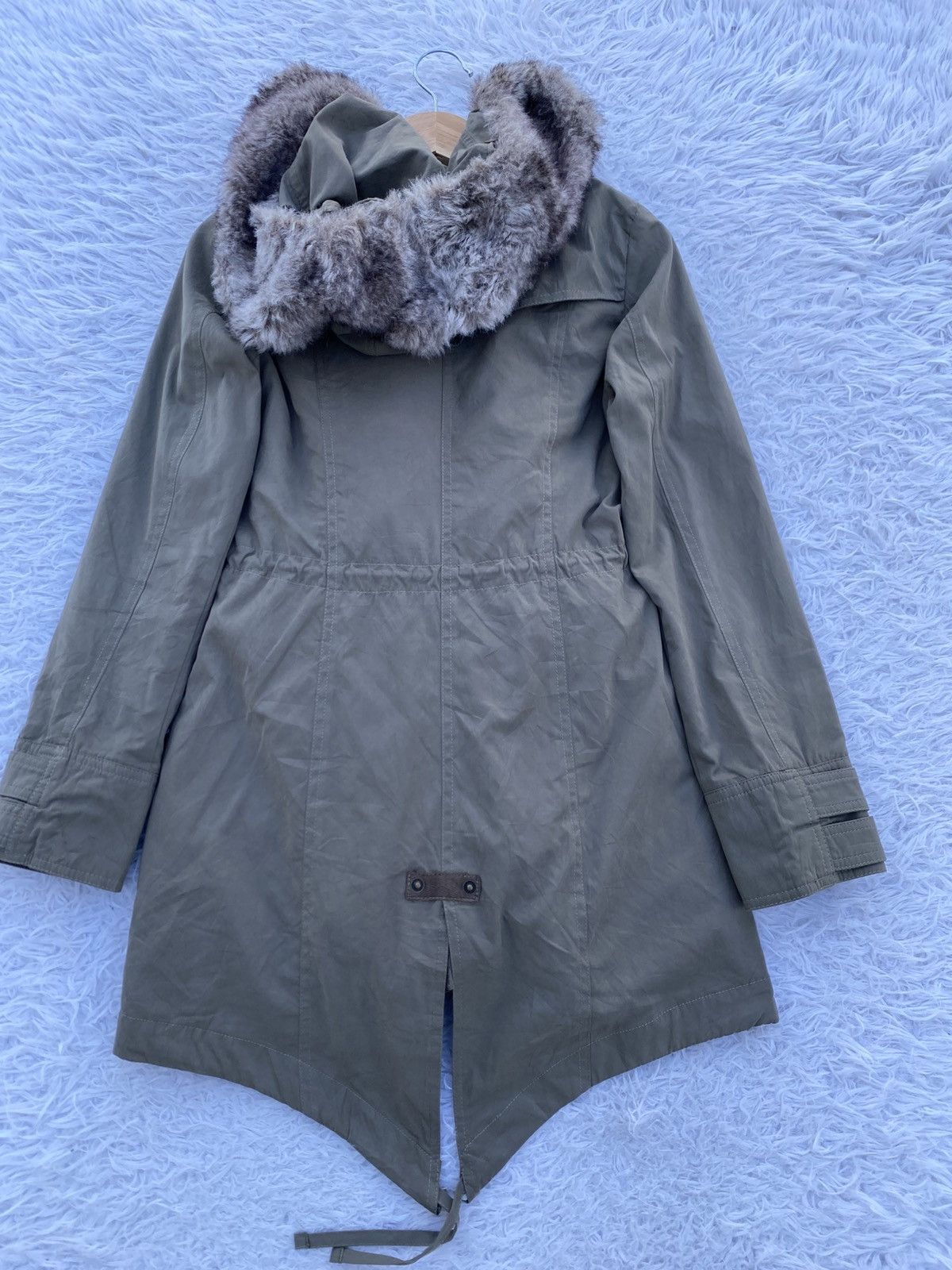 Tornado Mart Rare Femme Tornado Mart Faux Fur Frill Hooded Coat Jacket Size S / US 4 / IT 40 - 21 Thumbnail