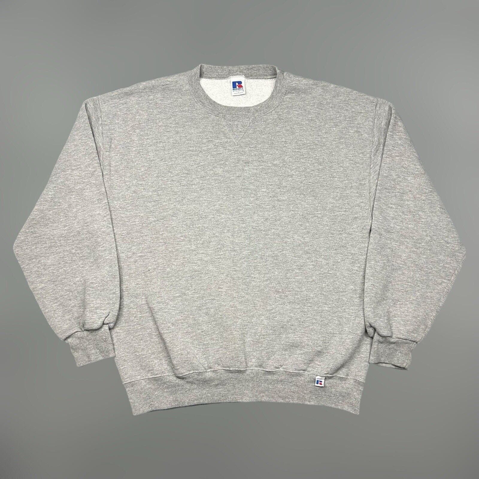 ATHLETECH plain blank sweatshirt, men's size XL unclear gray type Vintage Second Hand