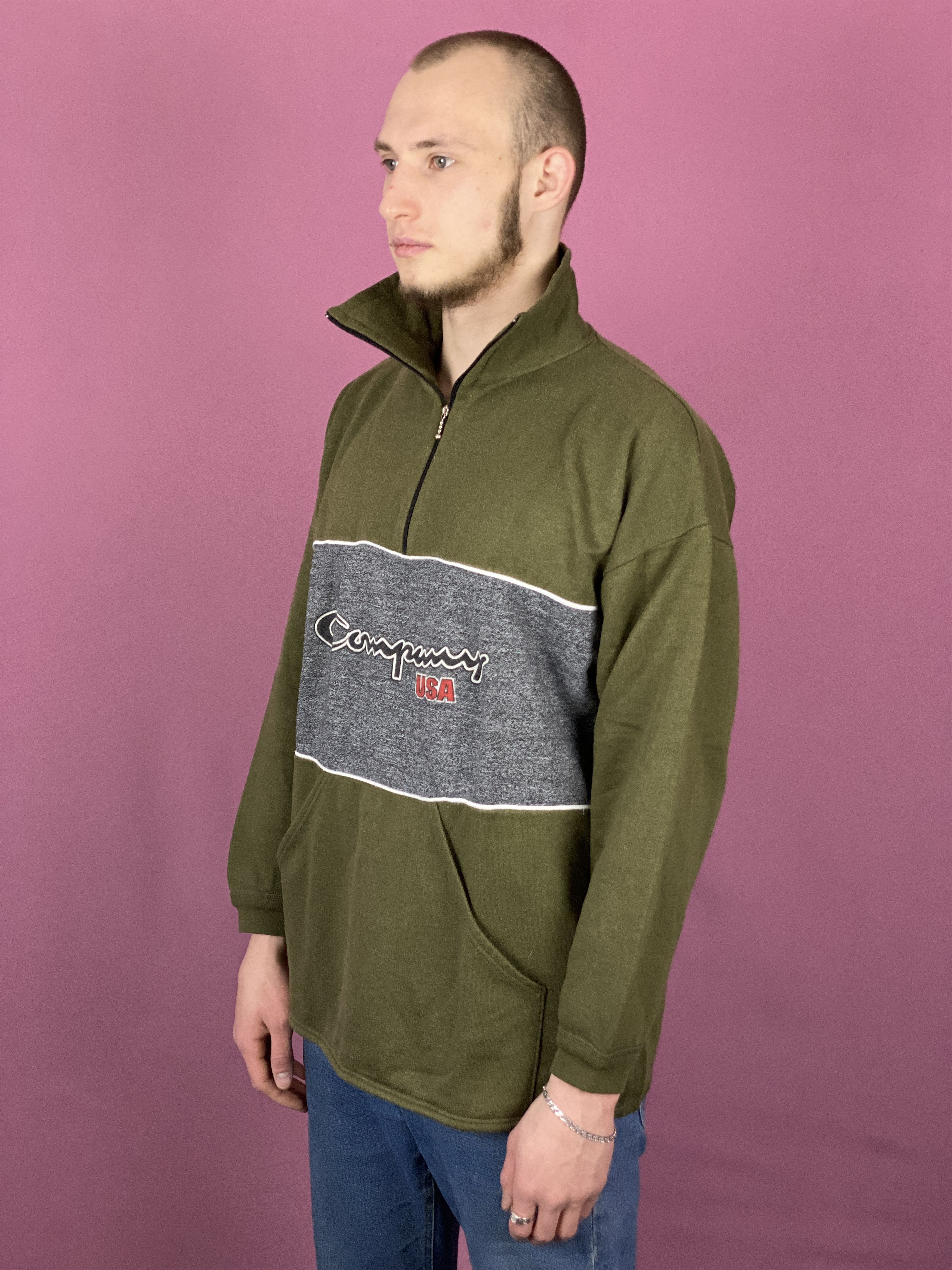 Champion × Vintage Champion Vintage Men's 1/4 Zip Sweatshirt - XL Size US XL / EU 56 / 4 - 2 Thumbnail