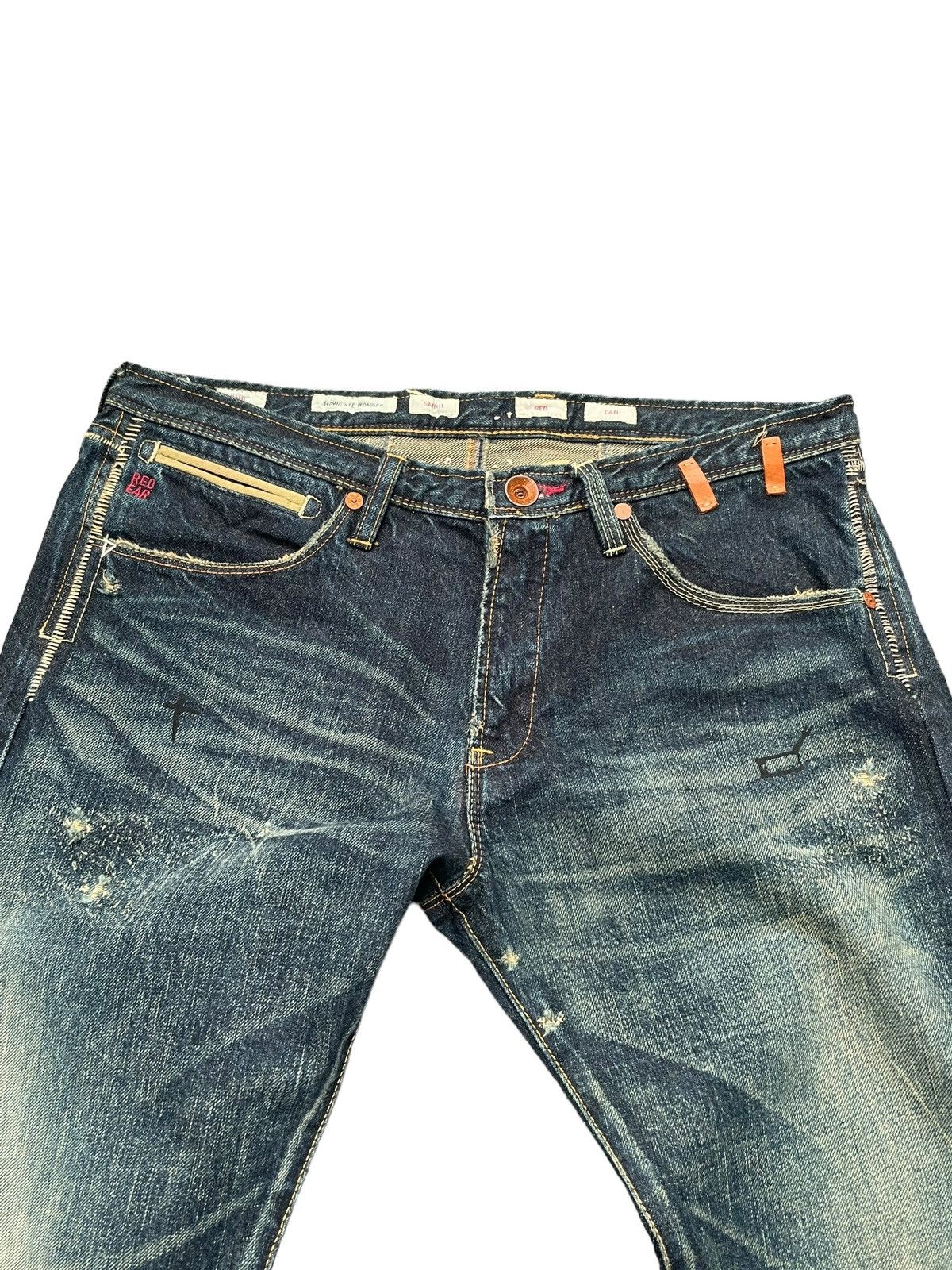 Japanese Brand × Paul Smith Red Ear Paul Smith Red Ear Howgate Wonder Selvedge Distresed Size US 31 - 5 Thumbnail