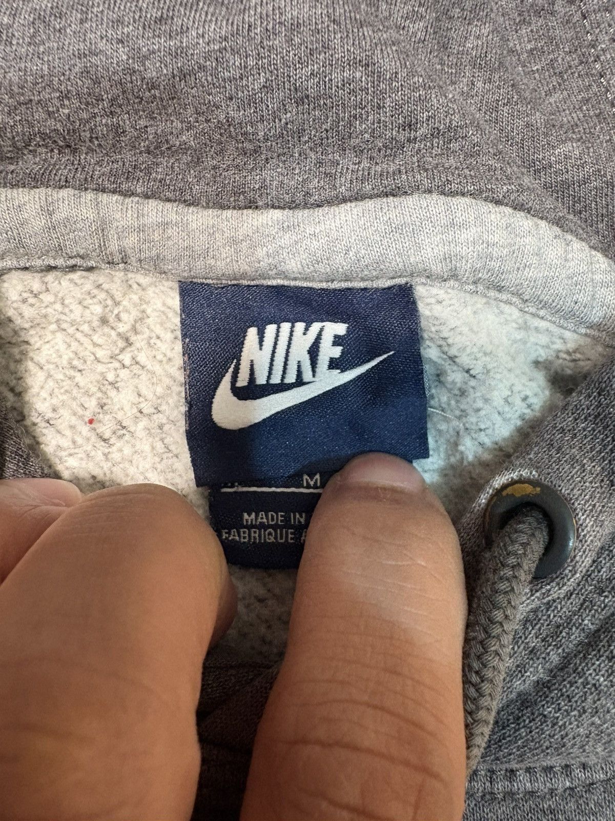 Nike VTG x Nike Swoosh x Grey Streetwear hoodie size M Size US M / EU 48-50 / 2 - 8 Thumbnail