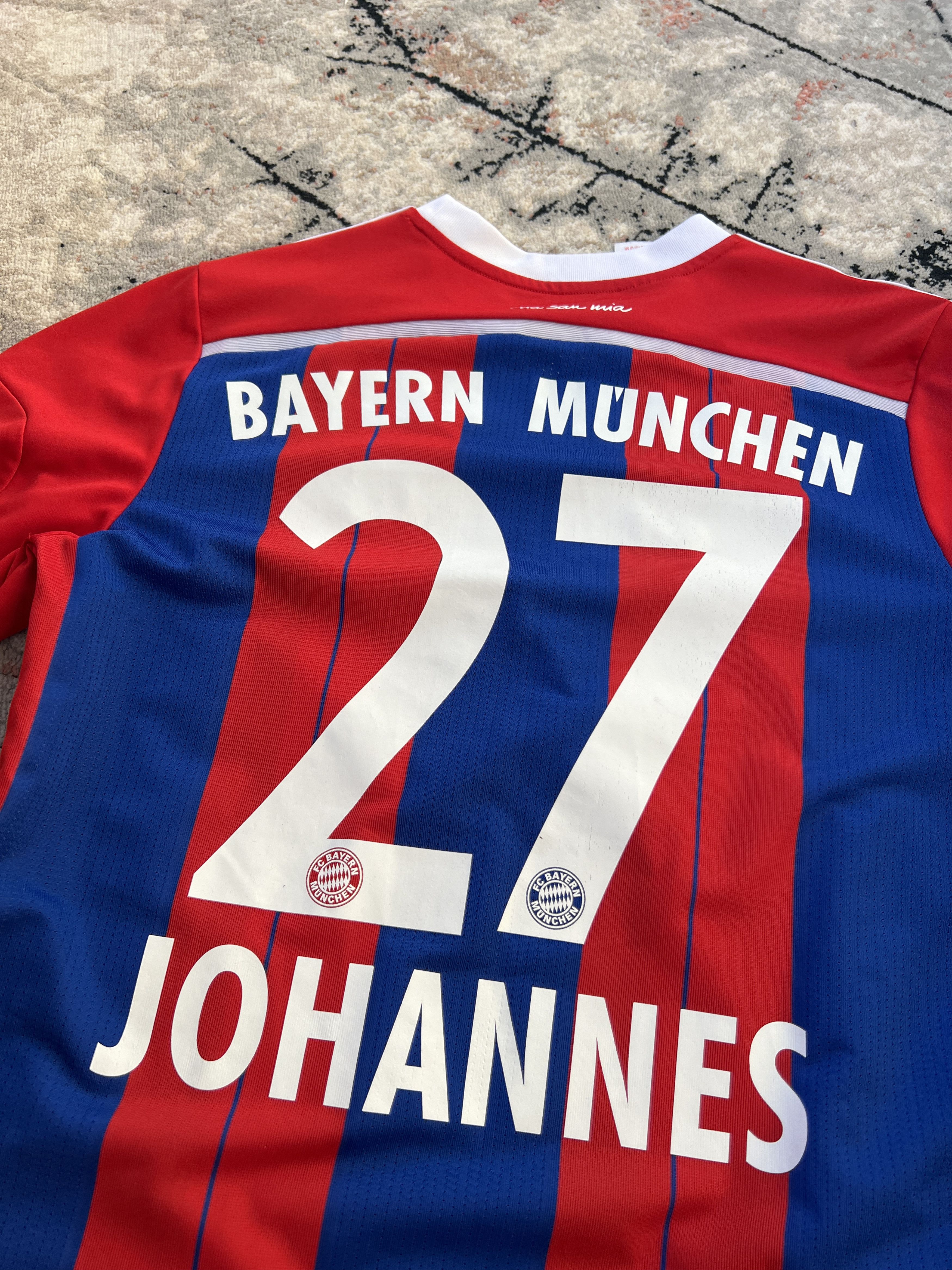 Adidas Adidas Bayern Munchen Johannes 27 Y15-16 Jersye Size US XS / EU 42 / 0 - 7 Thumbnail