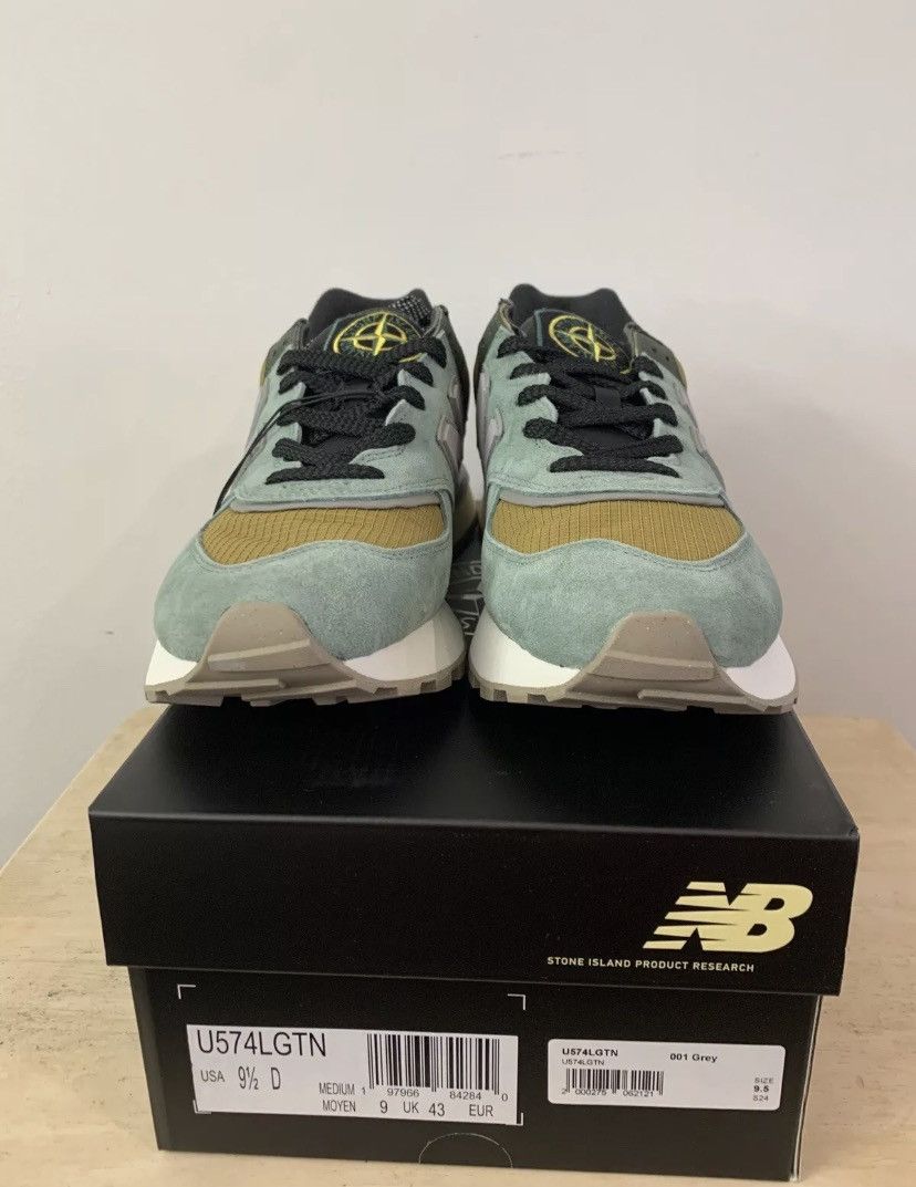 New Balance × Stone Island New Balance 574 x Stone Island Legacy Light Green Size 9.5 Size US 9.5 / EU 42-43 - 2 Thumbnail