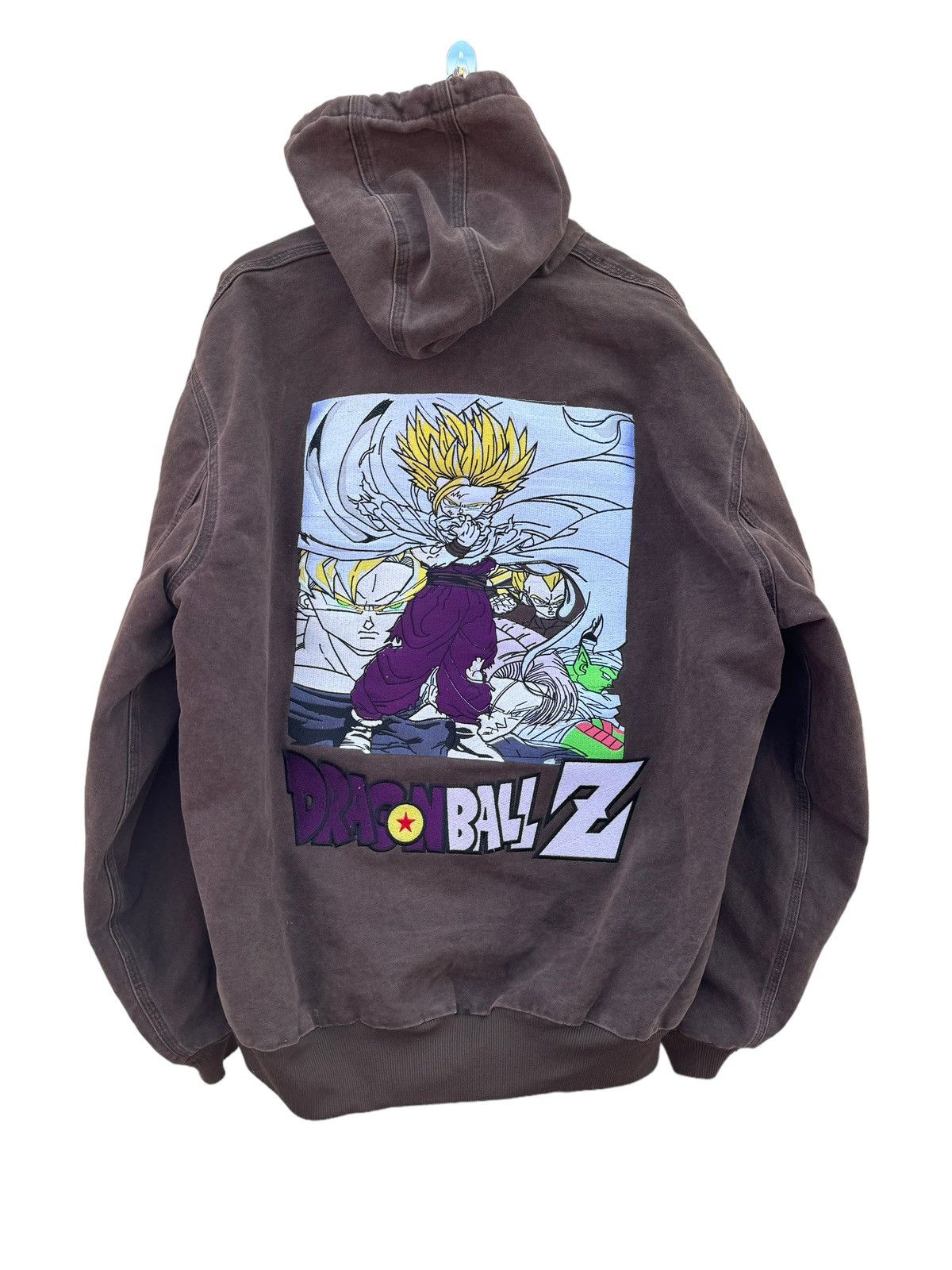 Image of Moca Carhartt Gohan Cell Games Coat Goku Vegeta Dbz Supe in Mocha, Men's (Size Small)