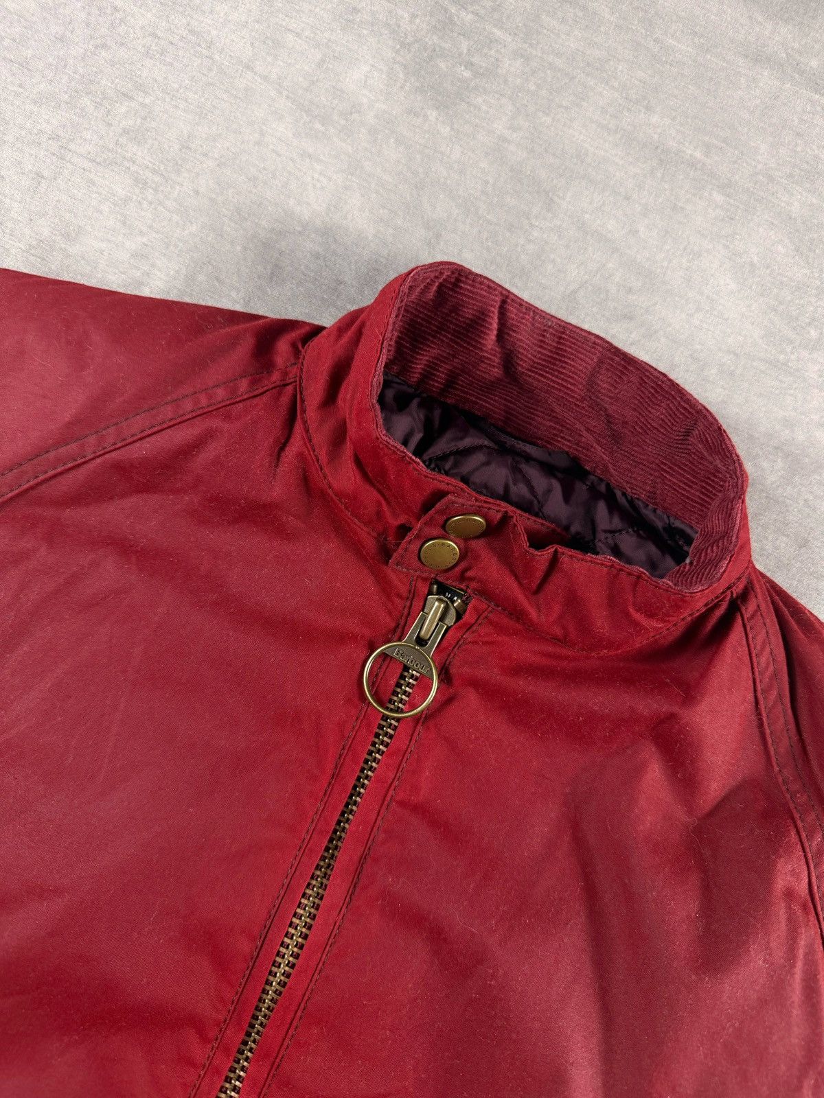 Barbour Barbour International Wax Jacket Burgundy Red Size M MWX Size US M / EU 48-50 / 2 - 6 Thumbnail