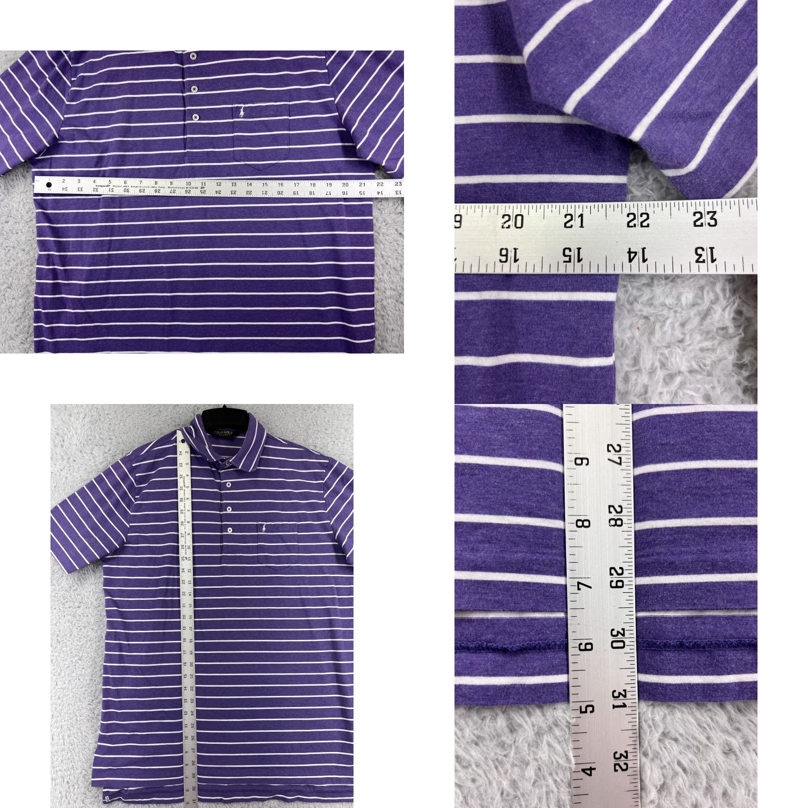 Ralph Lauren Ralph Lauren Polo Shirt Mens Large Purple Polo Shirt Collared Embroidered Logo Golf Sports Knit Cotton Short Sleeve Shirt Size US L / EU 52-54 / 3 - 9 Thumbnail