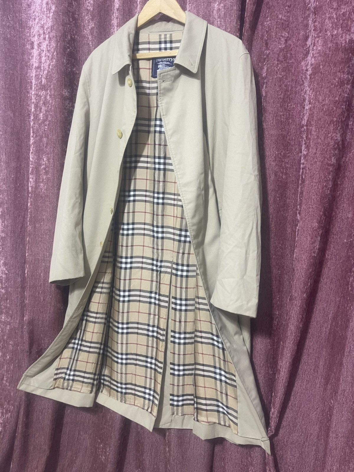 Burberry × Burberry Prorsum × Vintage VINTAGE BURBERRYS TRENCH COAT NOVA CHECK BEIGE Size US XL / EU 56 / 4 - 3 Thumbnail