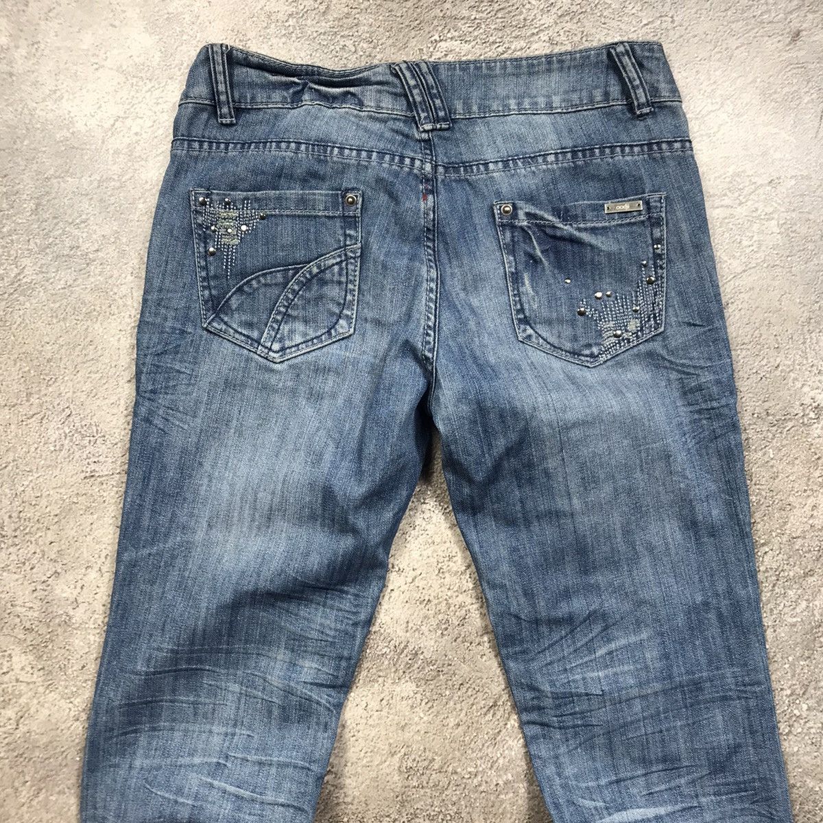 Vintage Vintage 90s Distressed Baggy Wide Leg Jeans Grunge Thrashed Size 28" / US 6 / IT 42 - 5 Thumbnail
