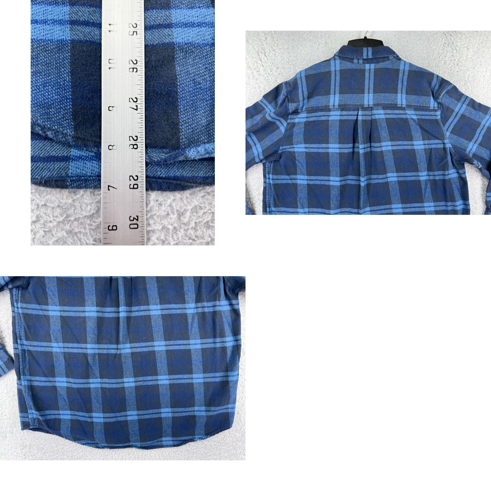 Vintage Anchorage Expedition Shirt Mens Plaid Flannel Button-Up Blue Cotton XL Vintage Size US XL / EU 56 / 4 - 9 Thumbnail