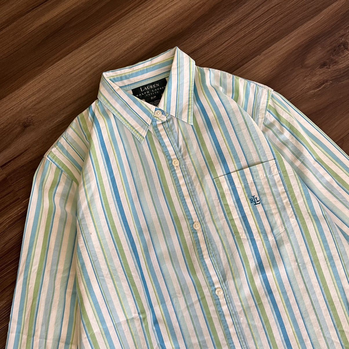 Ralph Lauren Vintage 90s Ralph Lauren Stripe Button up shirt Size M / US 6-8 / IT 42-44 - 2 Thumbnail
