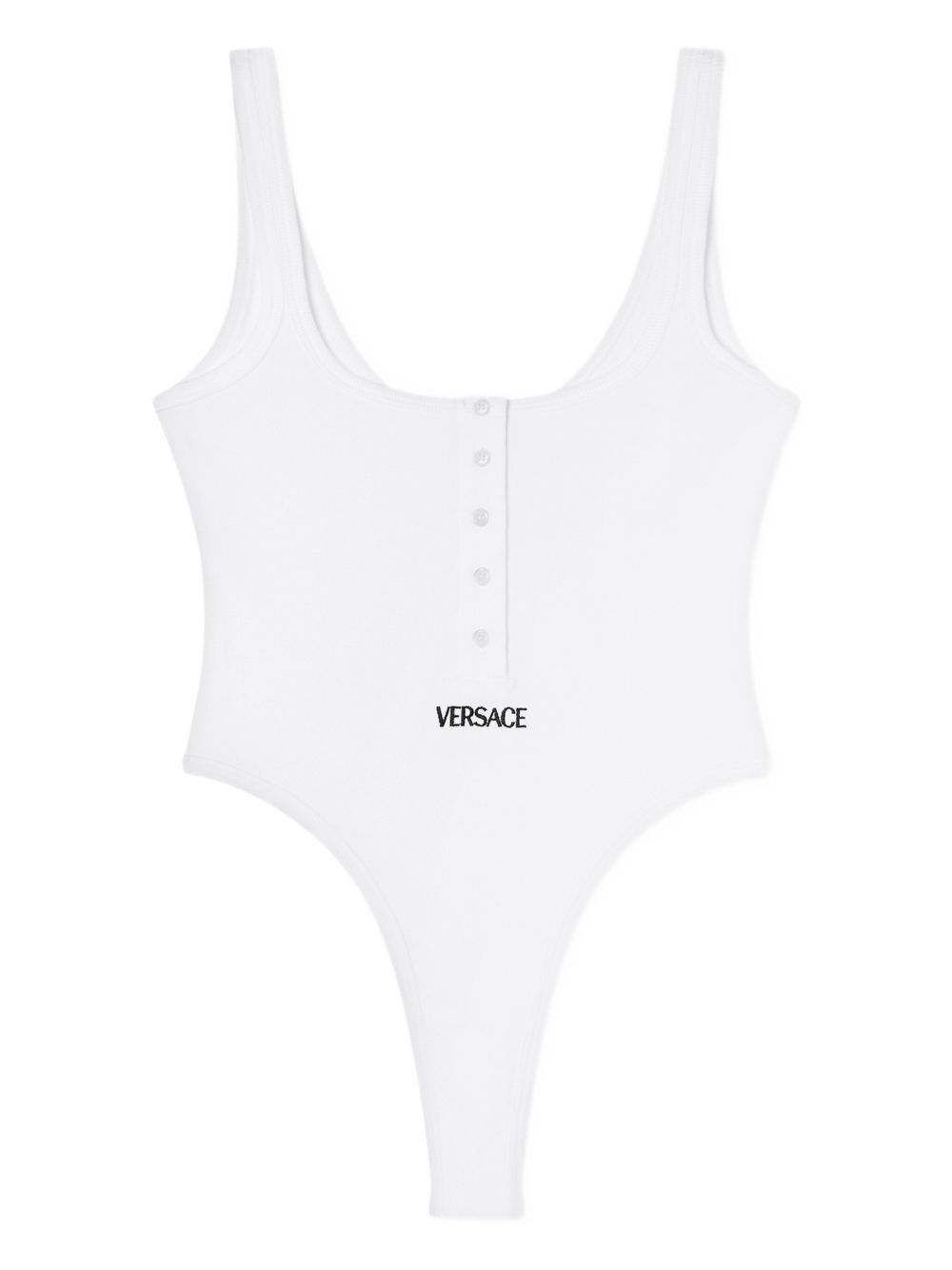 Versace LOGO COTTON BODYSUIT Size L / US 10 / IT 46 - 1 Thumbnail