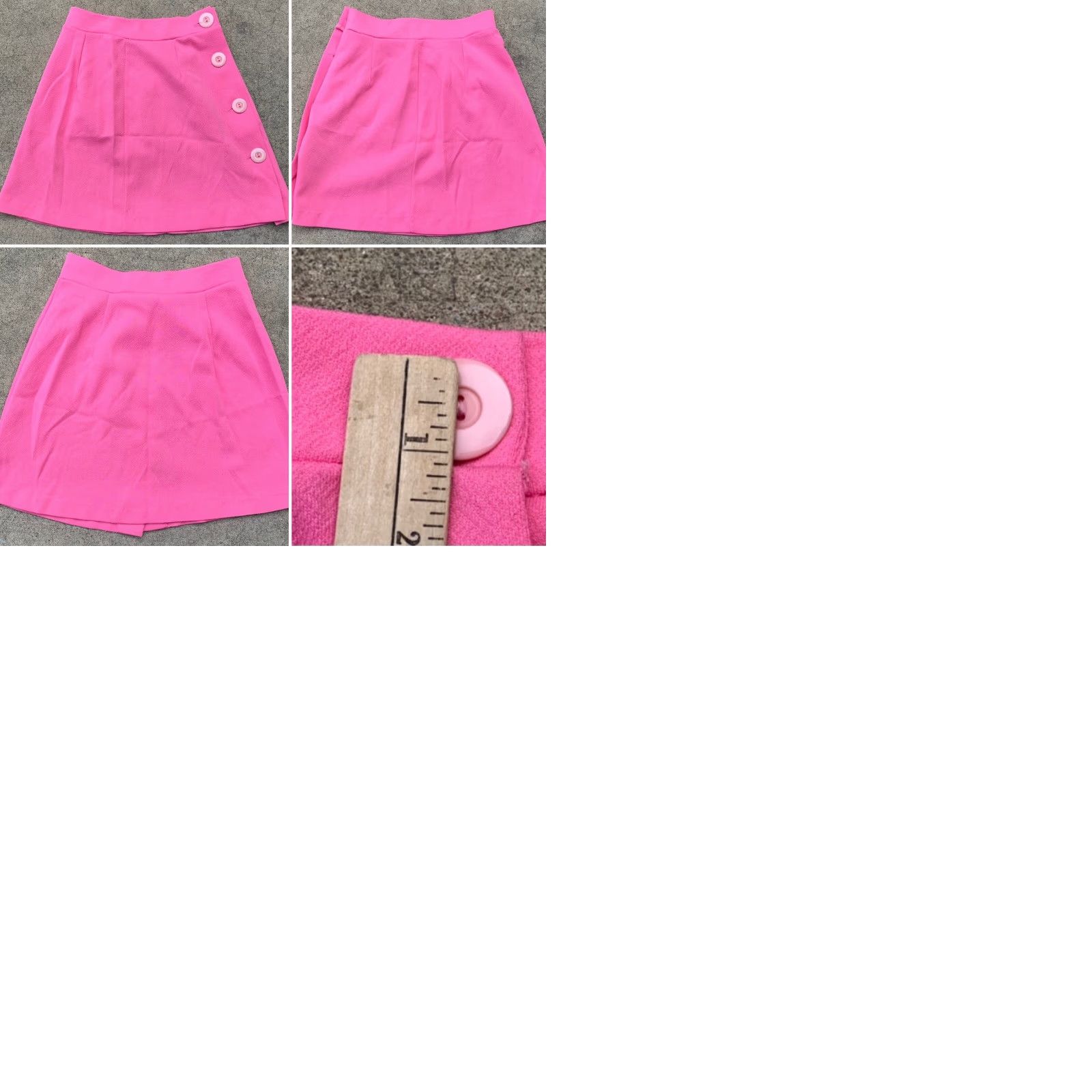 Pinko VINTAGE KAYO OF CALIFORNIA INC Skirt Mini Button Front Pink Polyester 7-8 Women's Short High Rise 24” Waist Vintage 1968 California N RN 43641 Shirt? Size 28" / US 6 / IT 42 - 9 Thumbnail