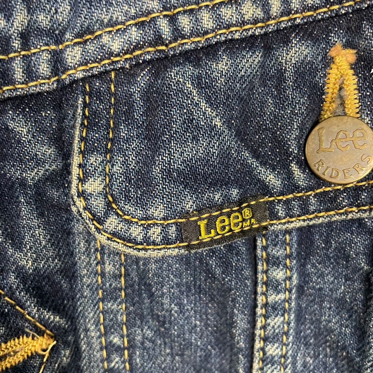 Lee Vintage 70s Lee Rider Denim Trucker Jacket Size US S / EU 44-46 / 1 - 17 Thumbnail