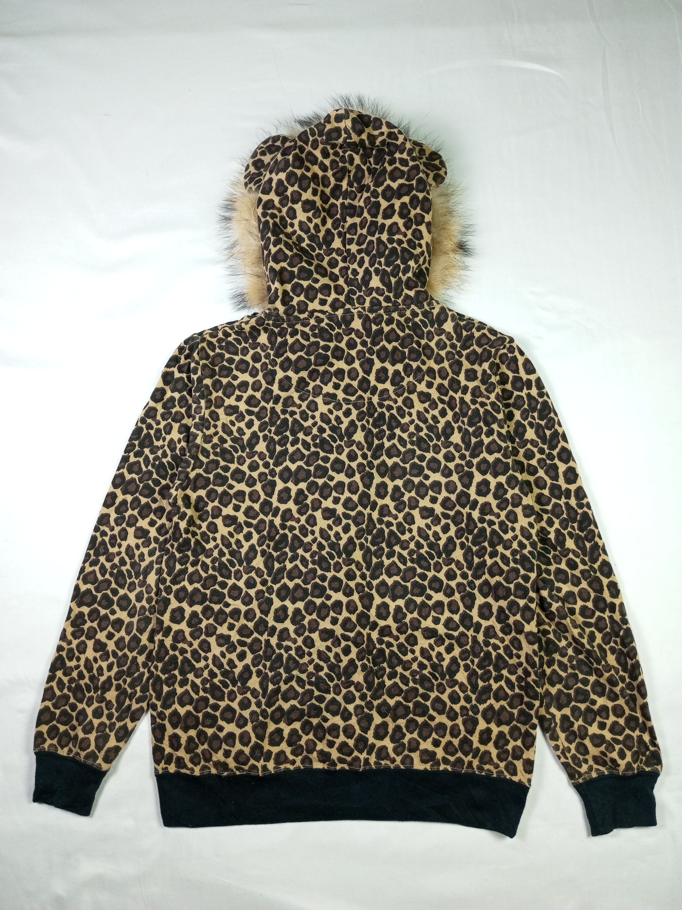 Japanese Brand Shock Nine Leopard Fur Cat Ear Hoodie Zipper Sweatshirt Size US M / EU 48-50 / 2 - 13 Thumbnail