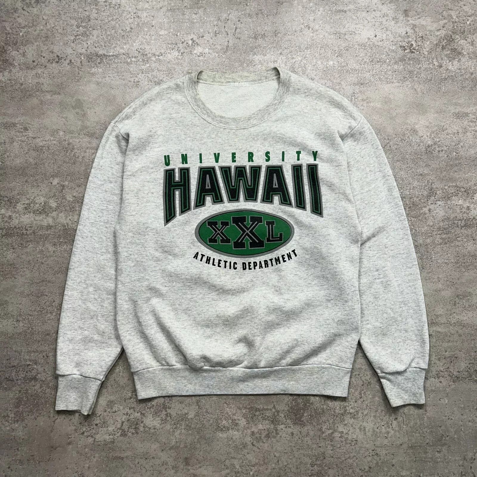 NCAA × Vintage HAWAII RAINBOW WARRIORS XXL LOGO SWEATSHIRT SIZE L GRAY Size US L / EU 52-54 / 3 - 1 Thumbnail
