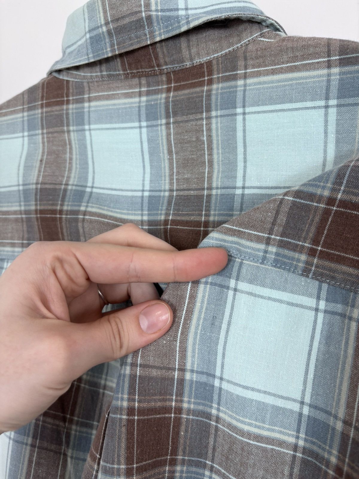 Avirex Vintage Avirex Plaid Check Blue Brown Short Sleeve Shirt Size US XXL / EU 58 / 5 - 21 Thumbnail