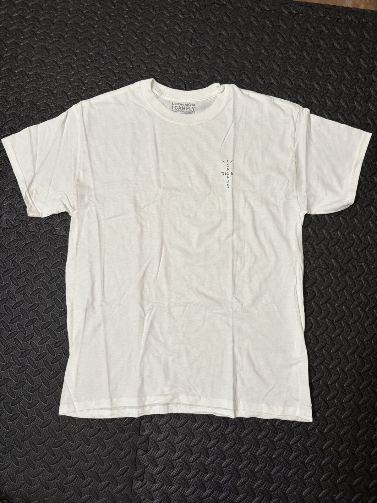 Travis Scott Look Mom I can fly Custom Tee Size US L / EU 52-54 / 3 - 3 Thumbnail