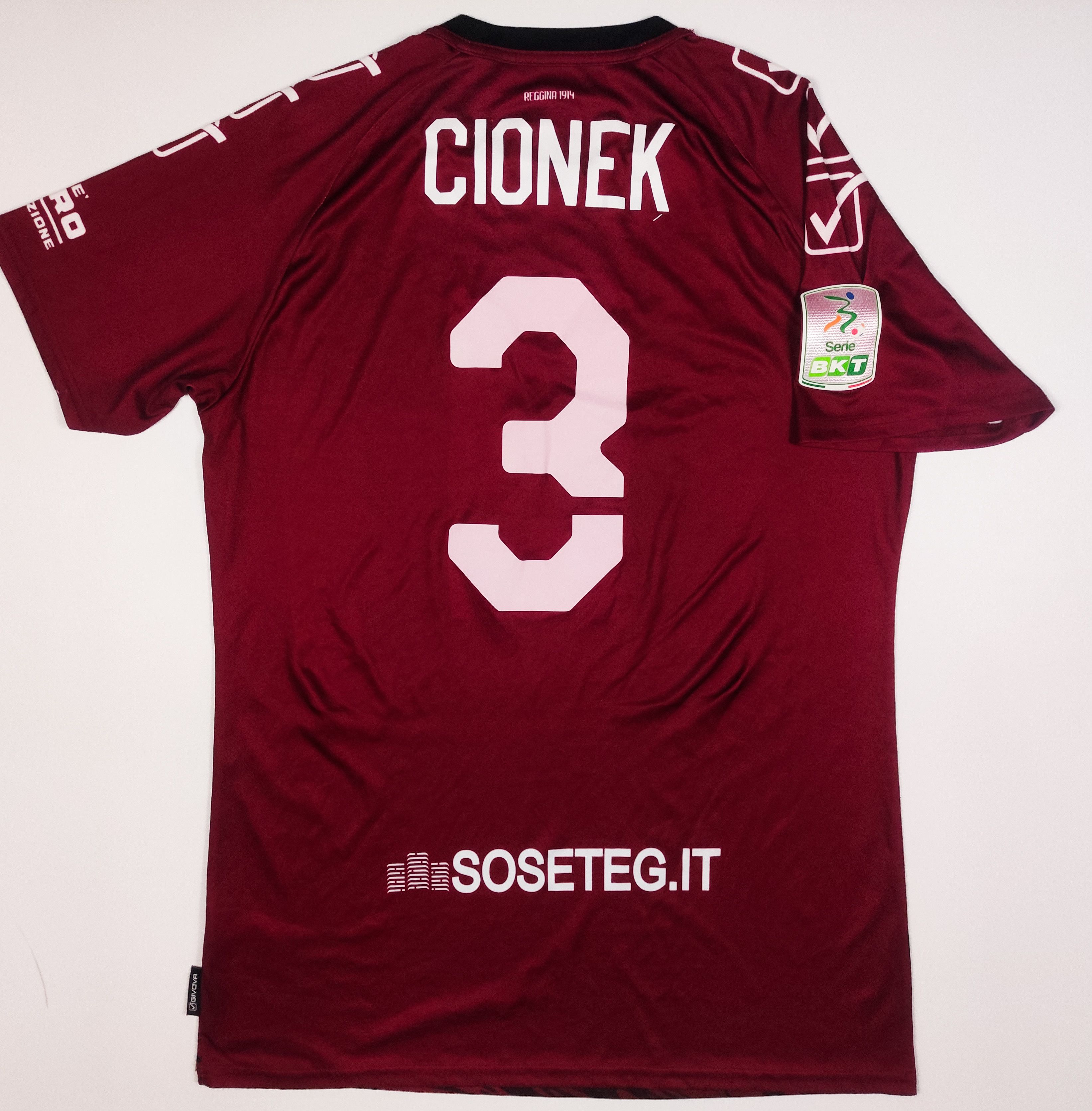 Other Thiago Cionek #3 Reggina Calcio 2022 2023 Givova Home Shirt Size US XL / EU 56 / 4 - 1 Thumbnail