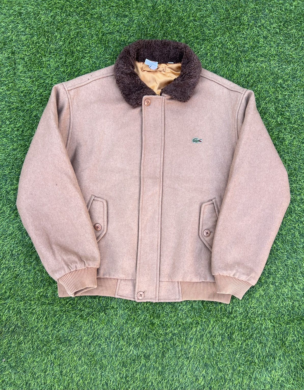 Lacoste × Supreme Supreme x Lacoste Wool Bomber Jacket - FW19 Collaboration Size US S / EU 44-46 / 1 - 2 Thumbnail
