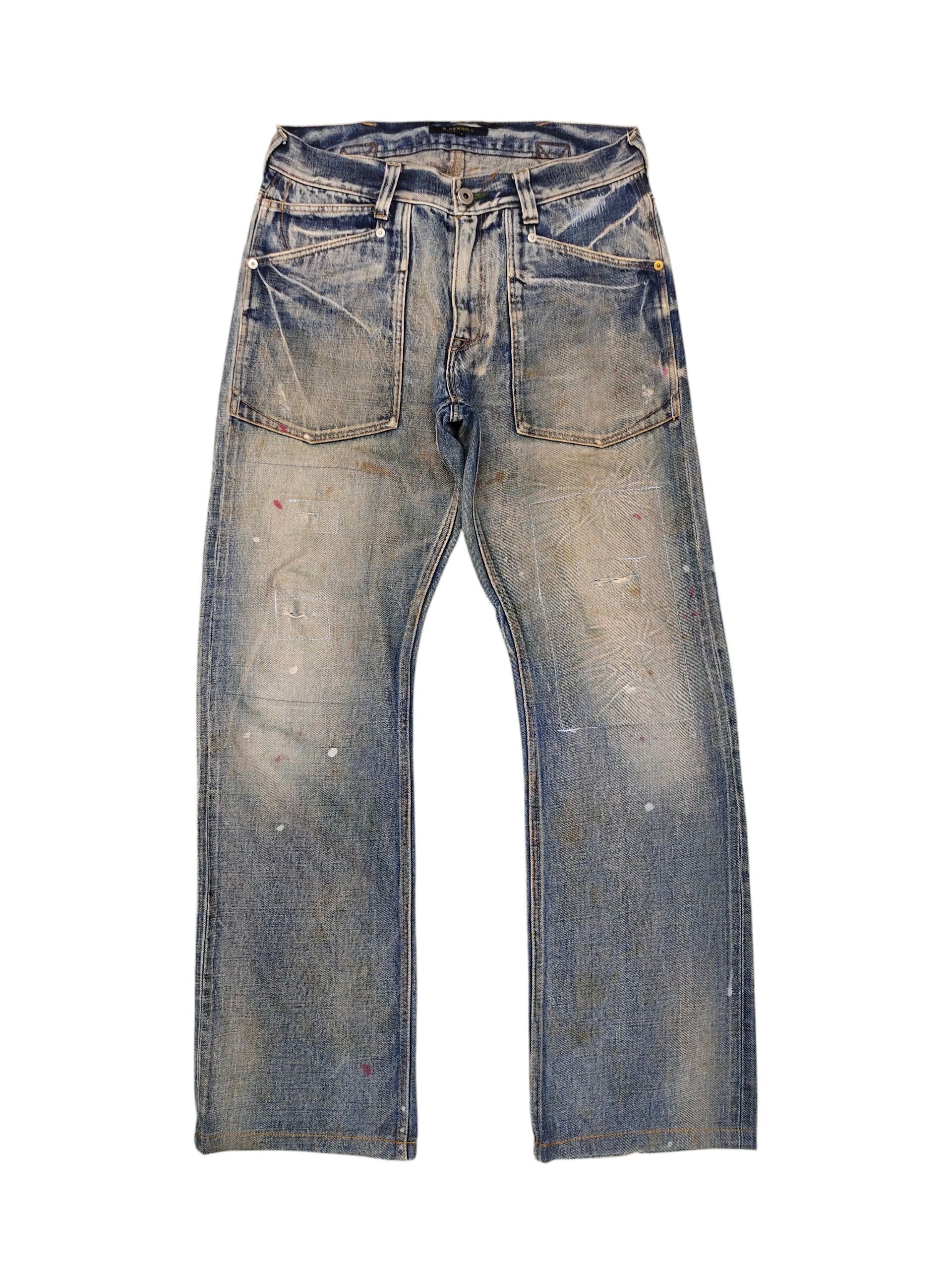 Vintage R.Newbold Selvedge Rusty Distress Fatigue Jeans