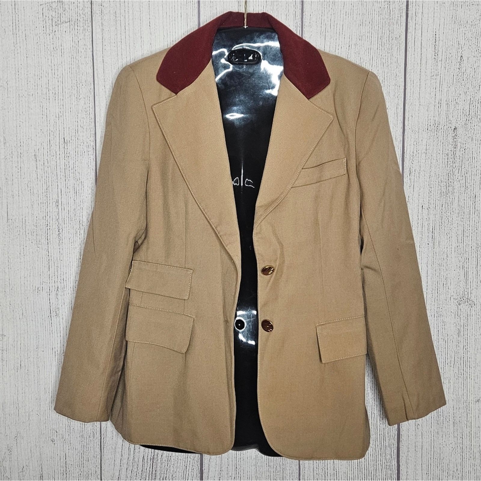 Vintage Omniform Continental Joyce Dixon Set, Trench, Blazer, Skirt Size 27" / US 4 / IT 40 - 9 Thumbnail