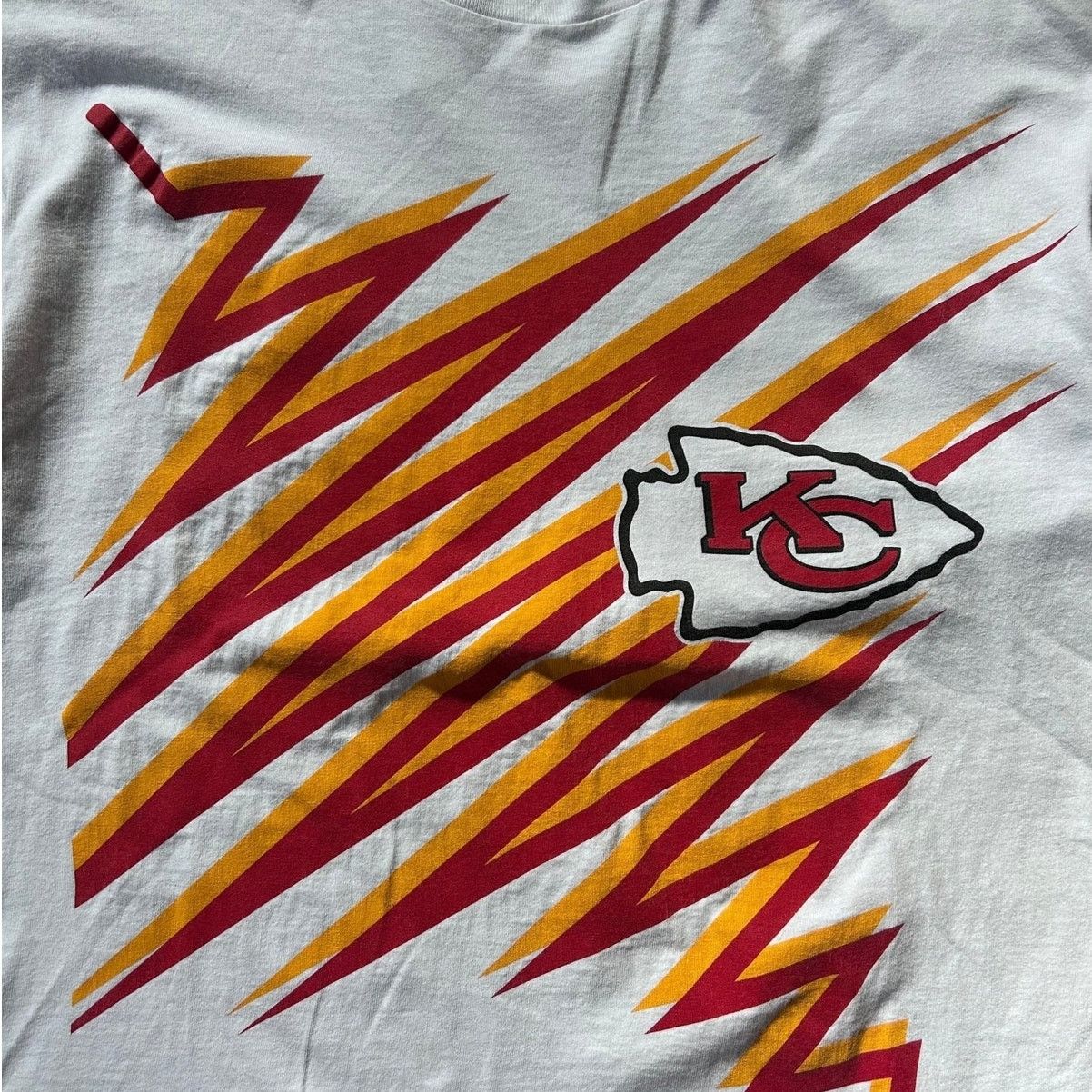 Starter Vintage Kansas City Chiefs Shockwave Starter White Shirt L Size US L / EU 52-54 / 3 - 2 Thumbnail