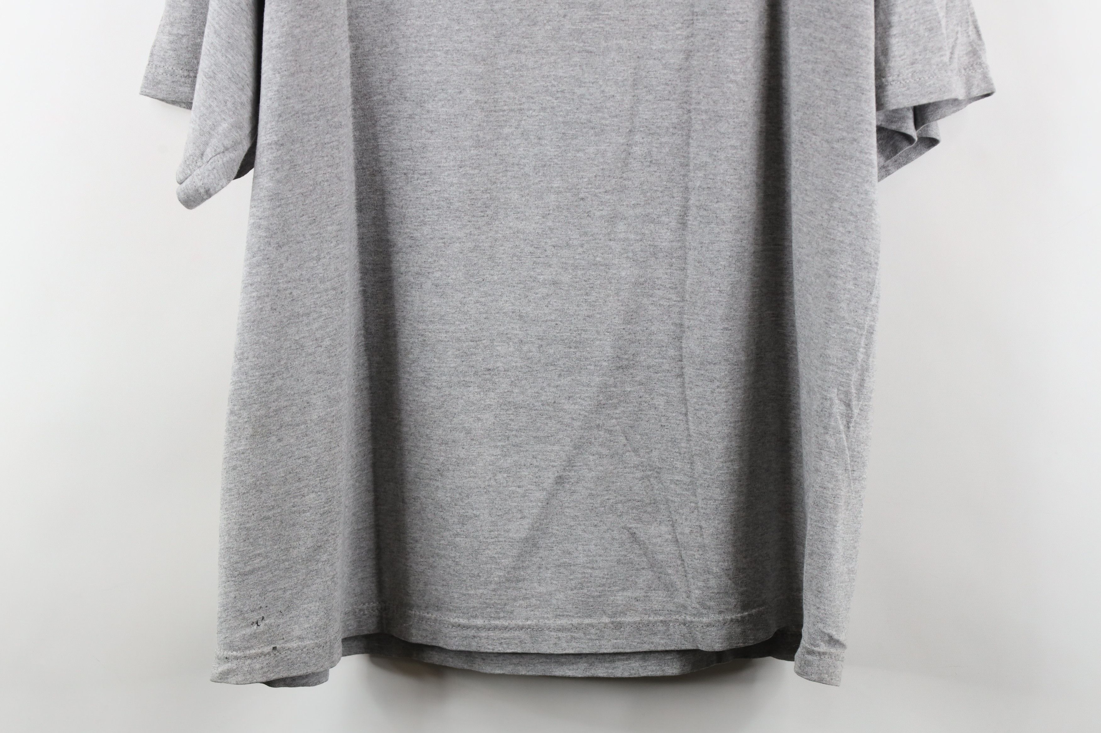 Adidas × Vintage Vintage 90s Adidas Spell Out Geometric T-Shirt Gray USA Size US L / EU 52-54 / 3 - 14 Thumbnail
