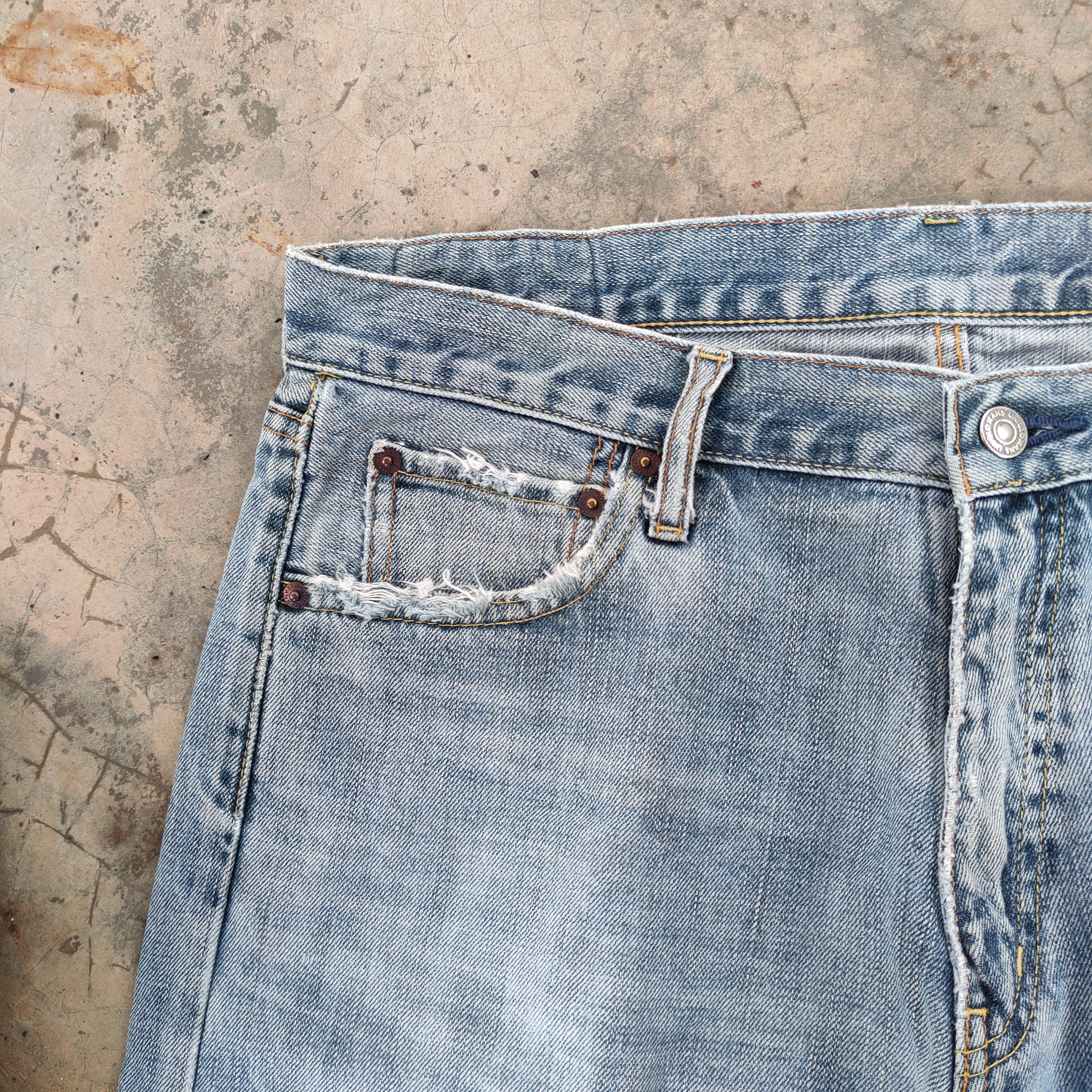 Japanese Brand Vintage japanese faded blue jeans denim pants Size US 34 / EU 50 - 15 Thumbnail