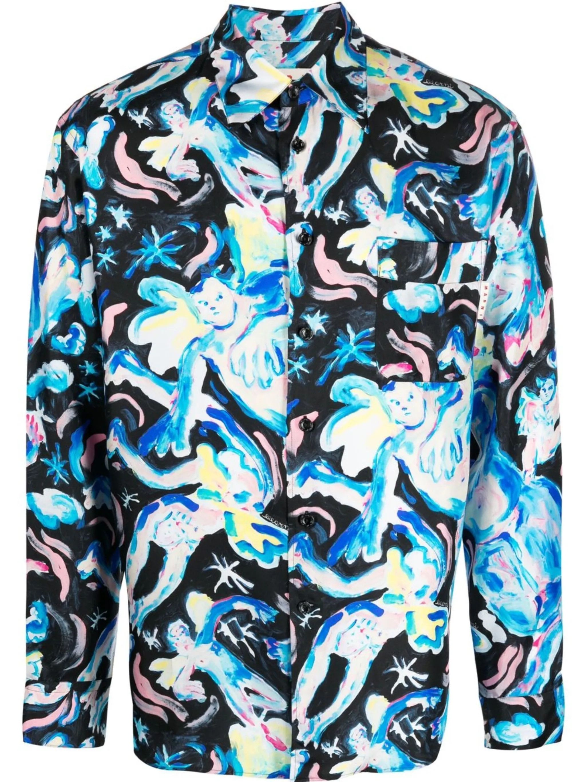 Maison Margiela o1y0225 Patterned Shirt in Multicolor Size US M / EU 48-50 / 2 - 1 Thumbnail