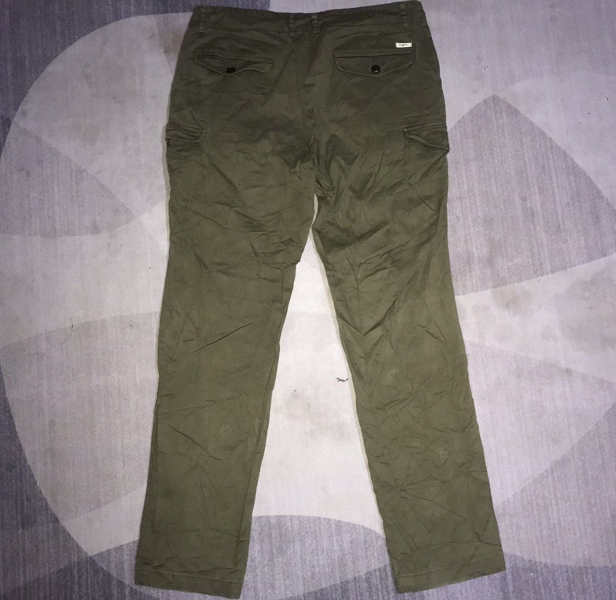 BEANPOLE × Vintage Army Green Multi Pockets Cargo Pants Size US 34 / EU 50 - 4 Thumbnail